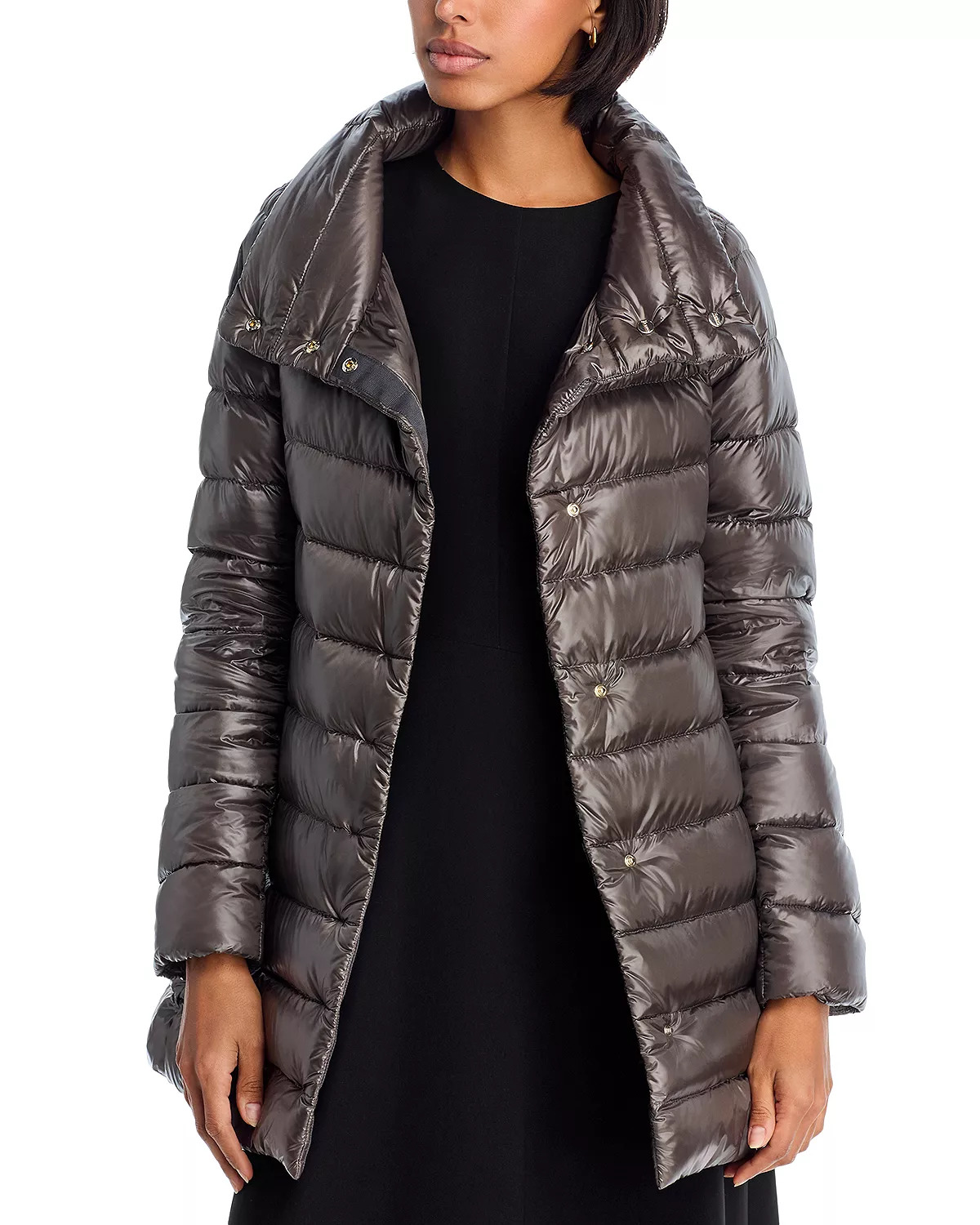 Amelia Stand Collar Down Puffer Coat - 1