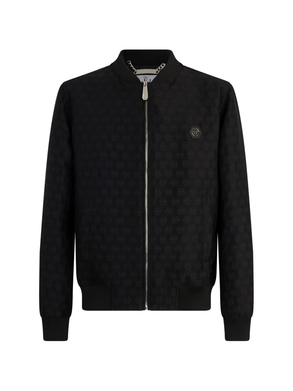 jacquard monogram bomber jacket - 1