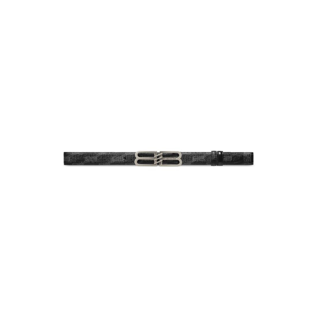 Men's Reversible Bb Monogram Belt in Black - 1