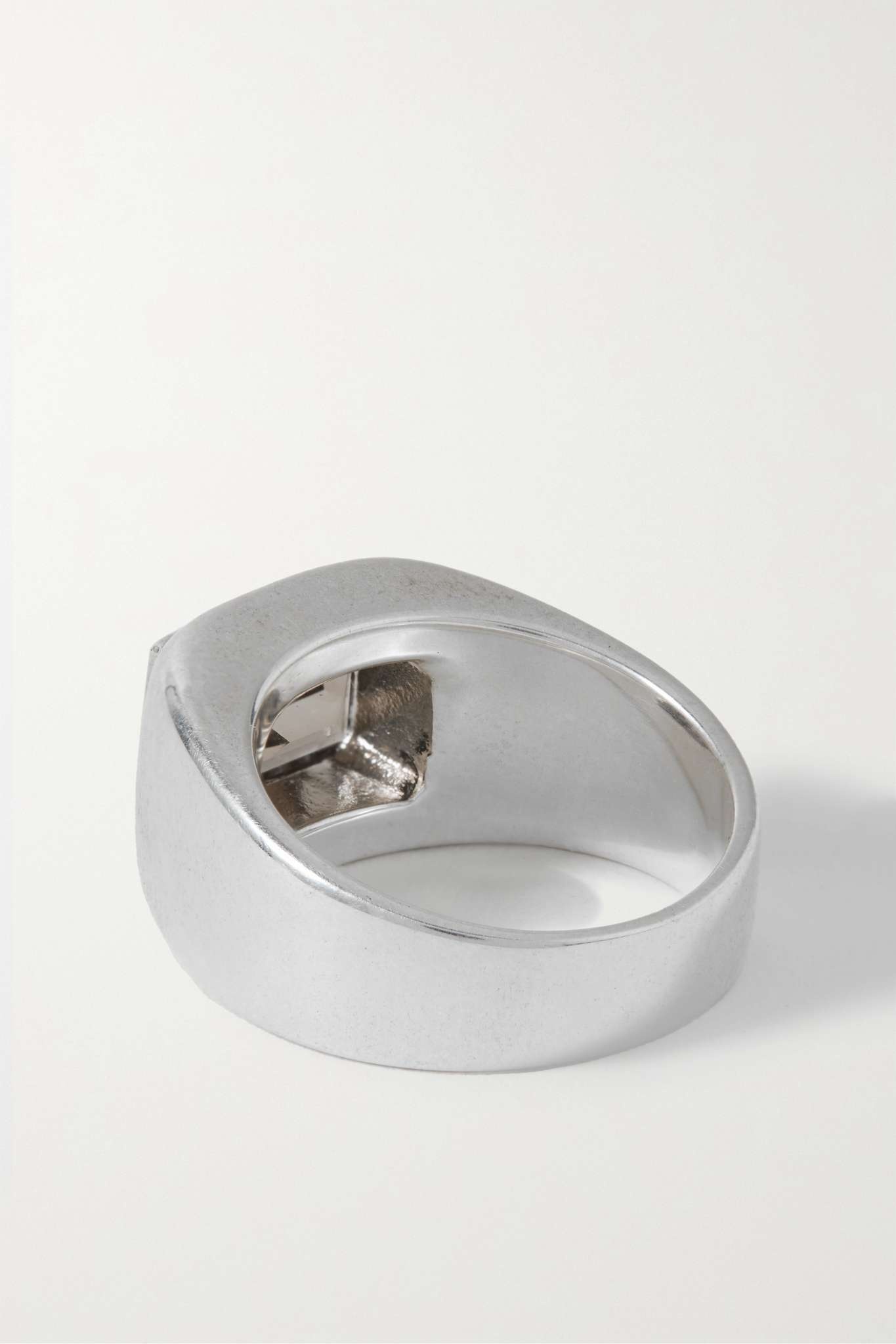 Walter silver quartz signet ring - 3