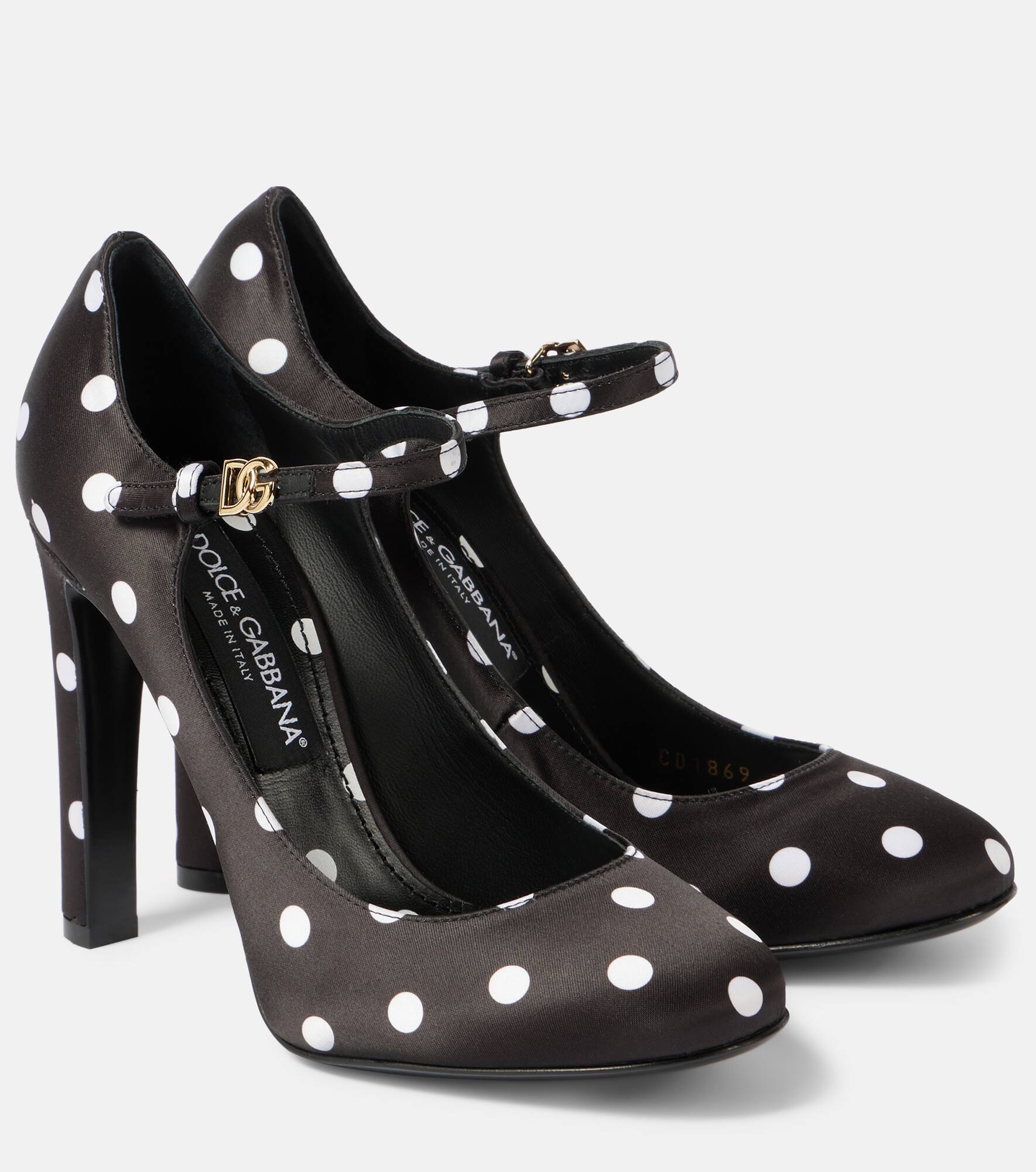 Sharon polka-dot Mary Jane pumps - 1