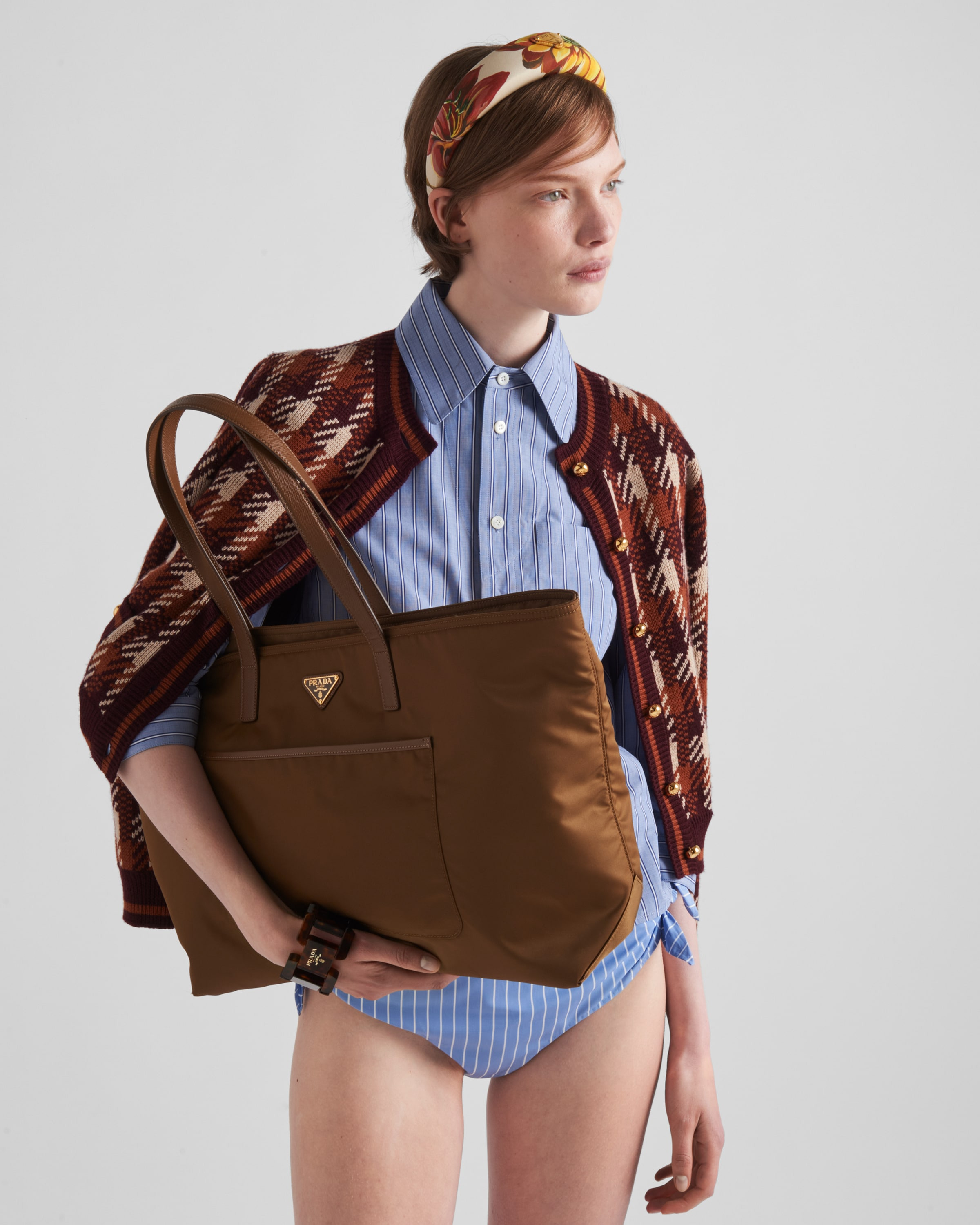 Prada Re-Edition 1978 large Re-Nylon and Saffiano leather tote bag - 2