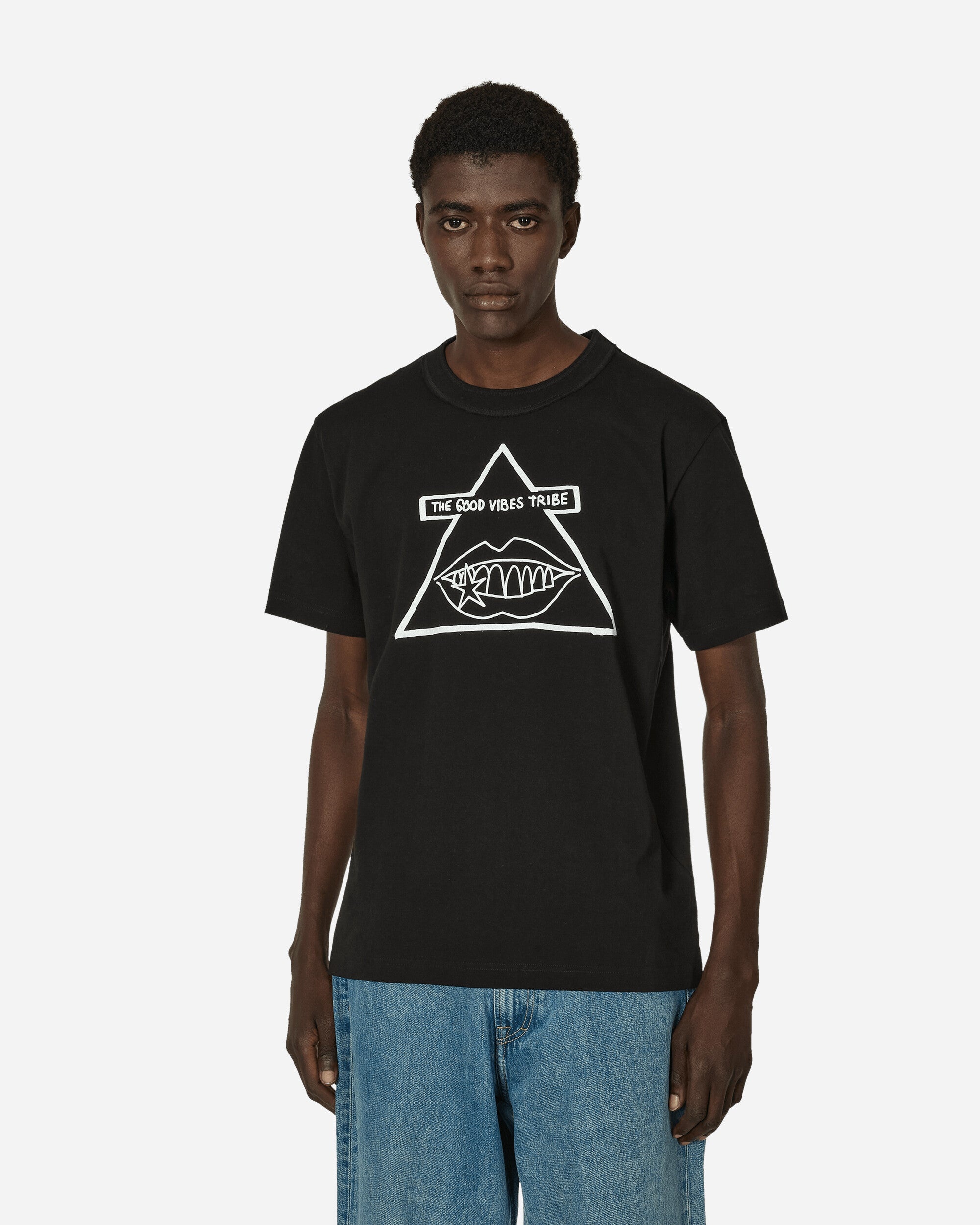sacai xMark Gonzales【☆Gonz The Good Vibes Tribe T-Shirt 】 sacai Gonz The Good Vibes Tribe T-Shirt Black | slamjam