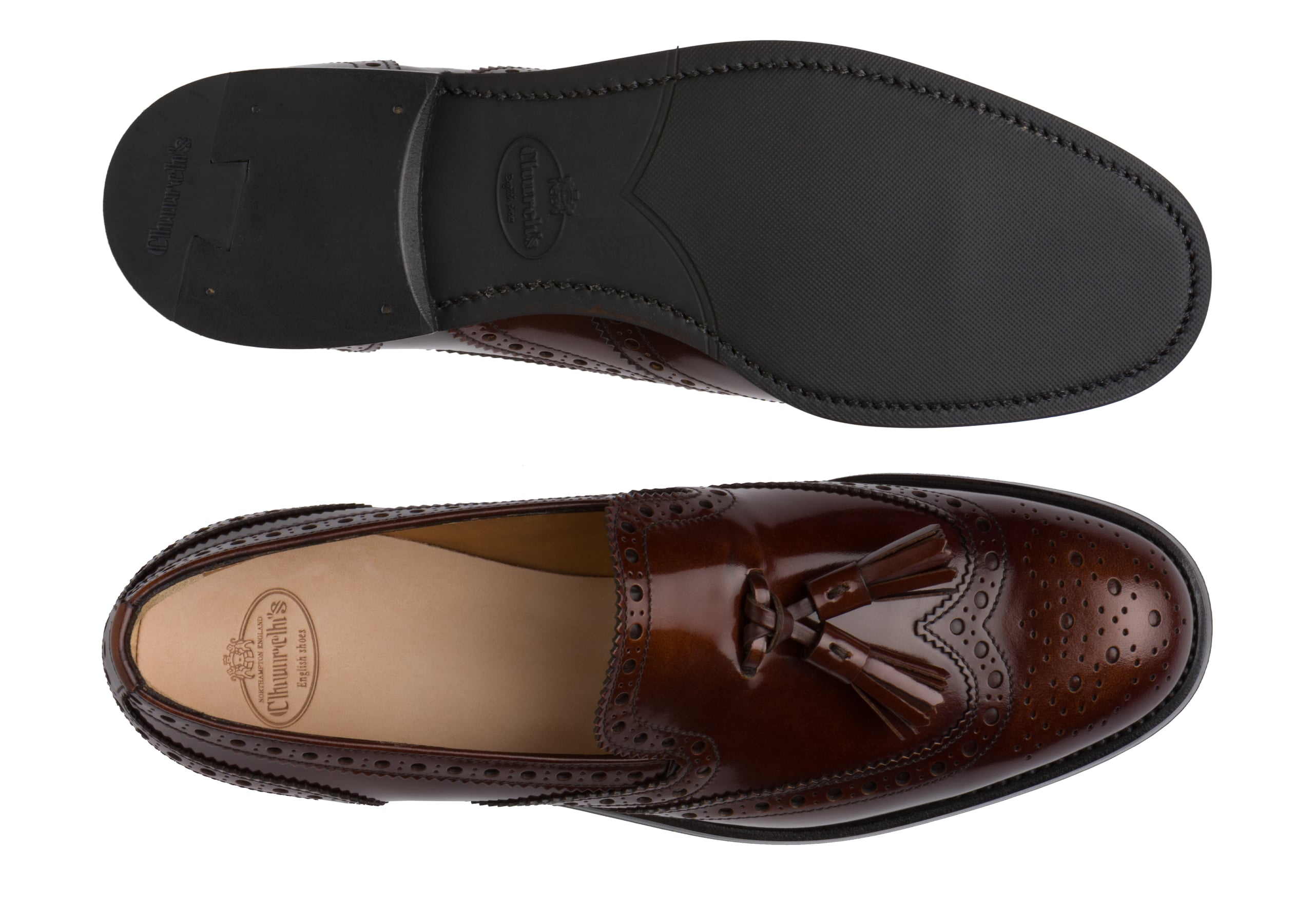 Tamaryn 2
Polished Fumè Brogue Loafer Tabac - 3