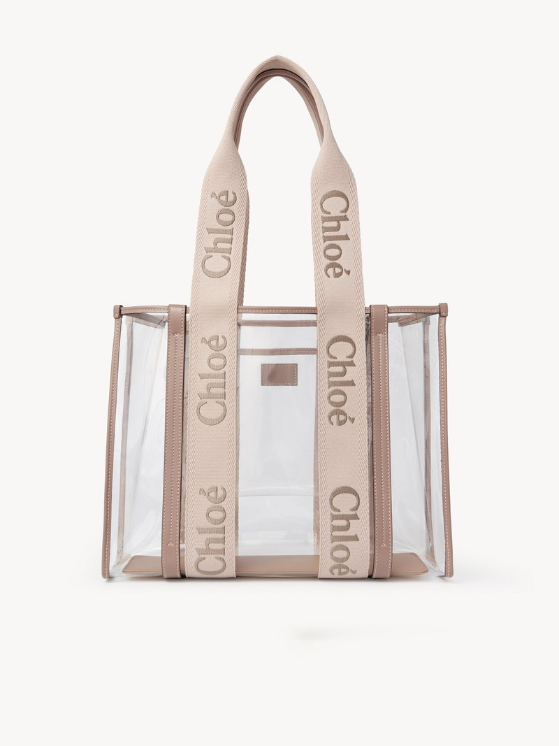 WOODY TOTE BAG IN JELLY & LEATHER 1