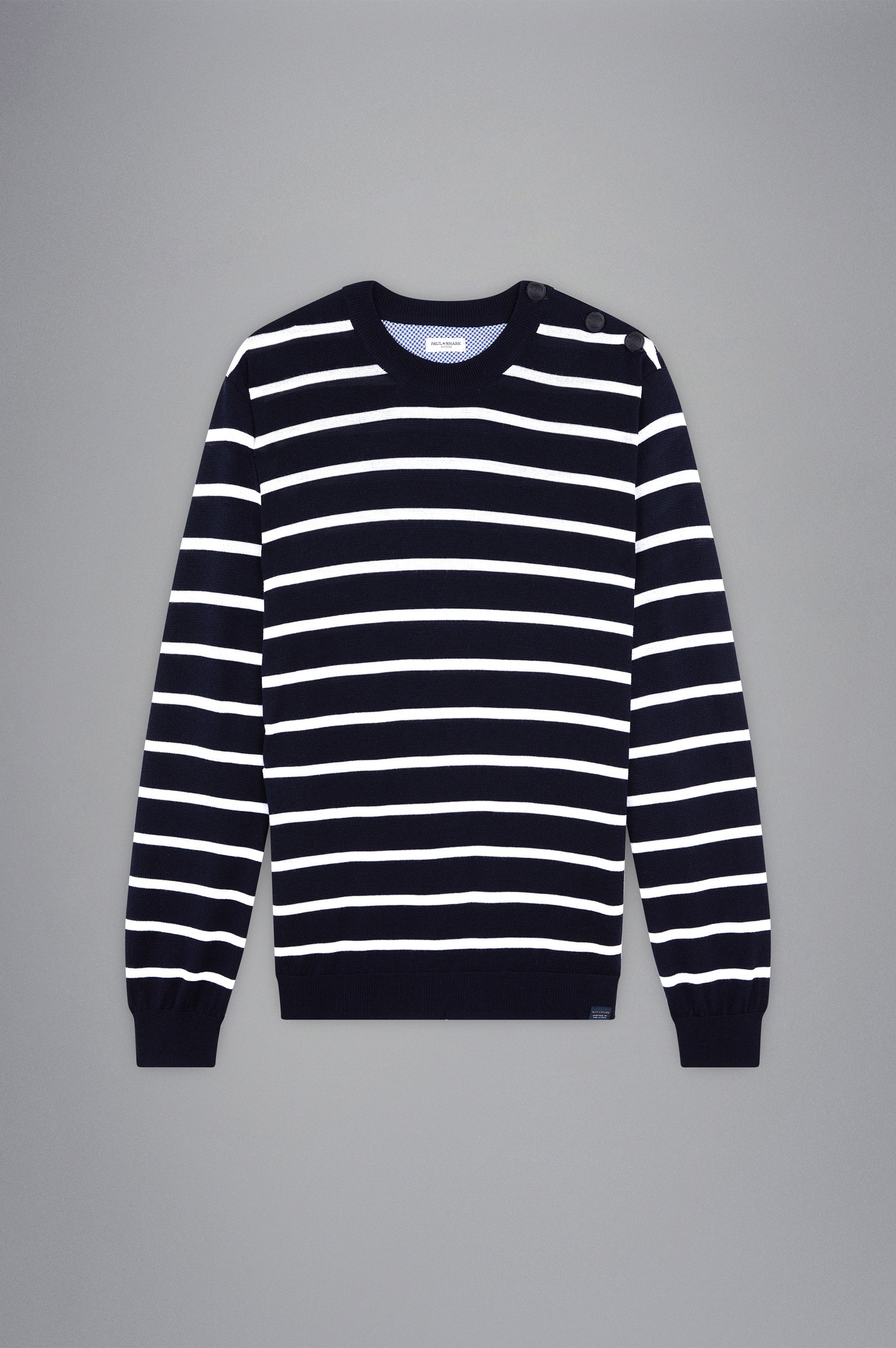 SUMMER WOOL SWEATER WITH STRIPED PATTERN - 2