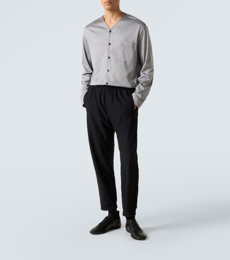 GIORGIO ARMANI Gaufré straight pants outlook