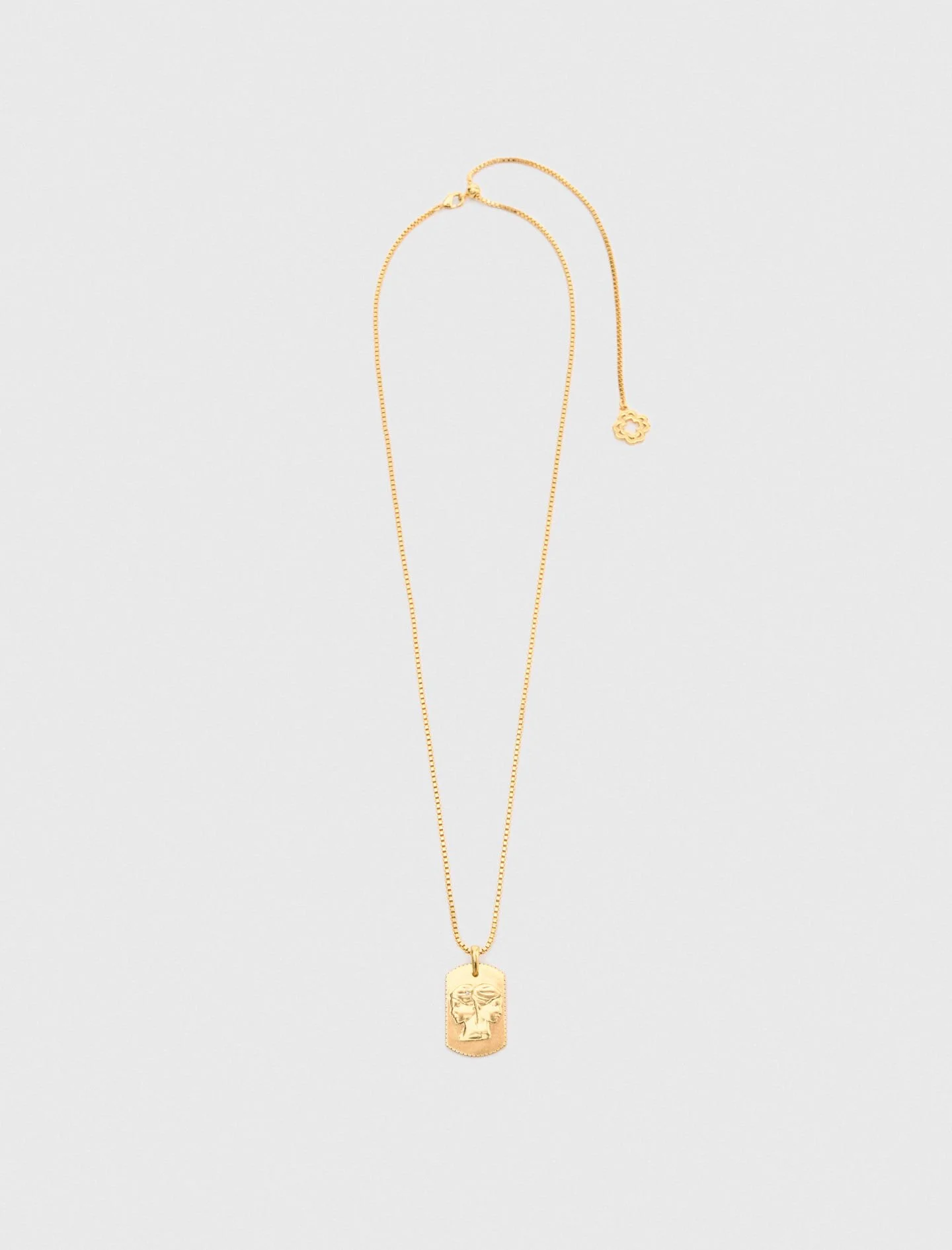 Zodiac sign plaque necklace - 1