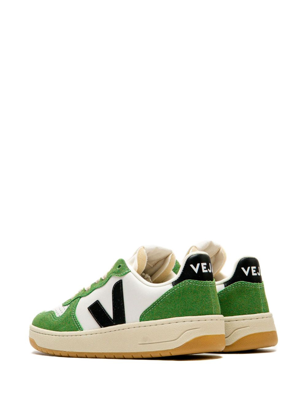 V-logo suede sneakers - 5
