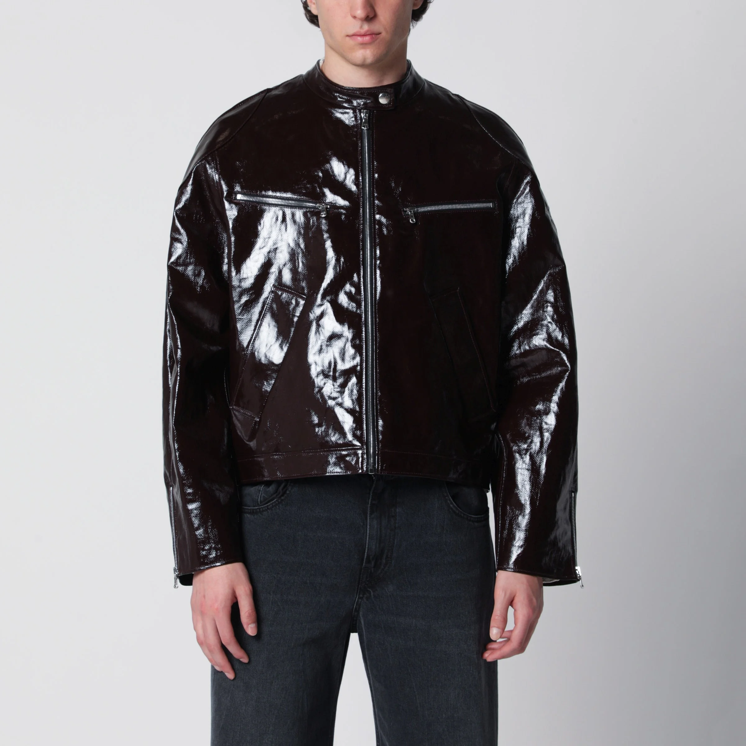 Ristretto Racer coated linen jacket - 1