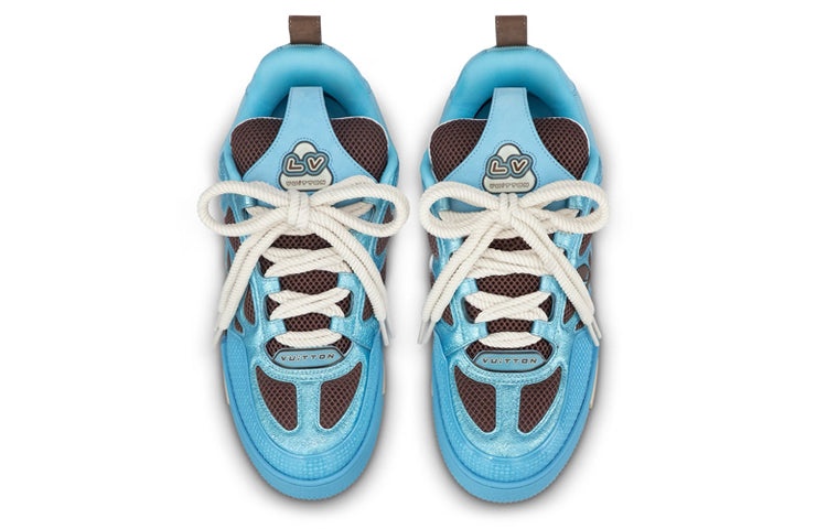 LOUIS VUITTON Skate Sneakers 'Blue Brown' 1ABMID - 2