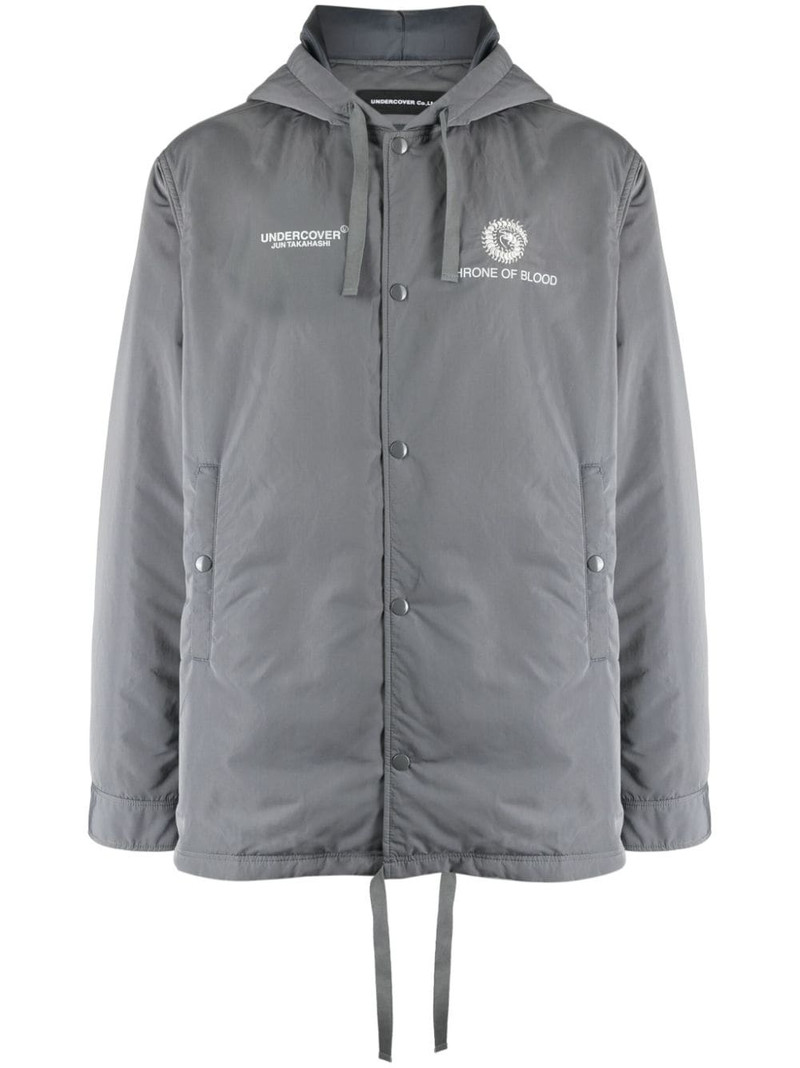 illustration-print hooded jacket 1