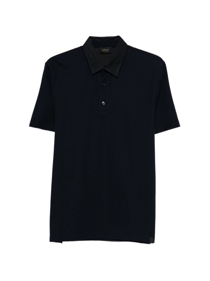 contrast-collar polo shirt 1