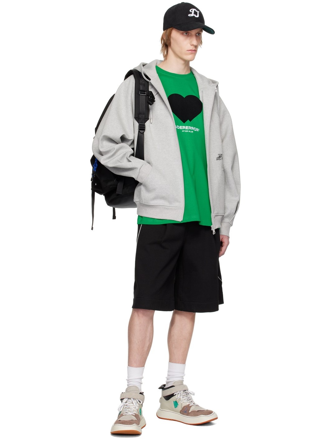 ADER error Green & Gray Log KHALIF Sneakers | REVERSIBLE