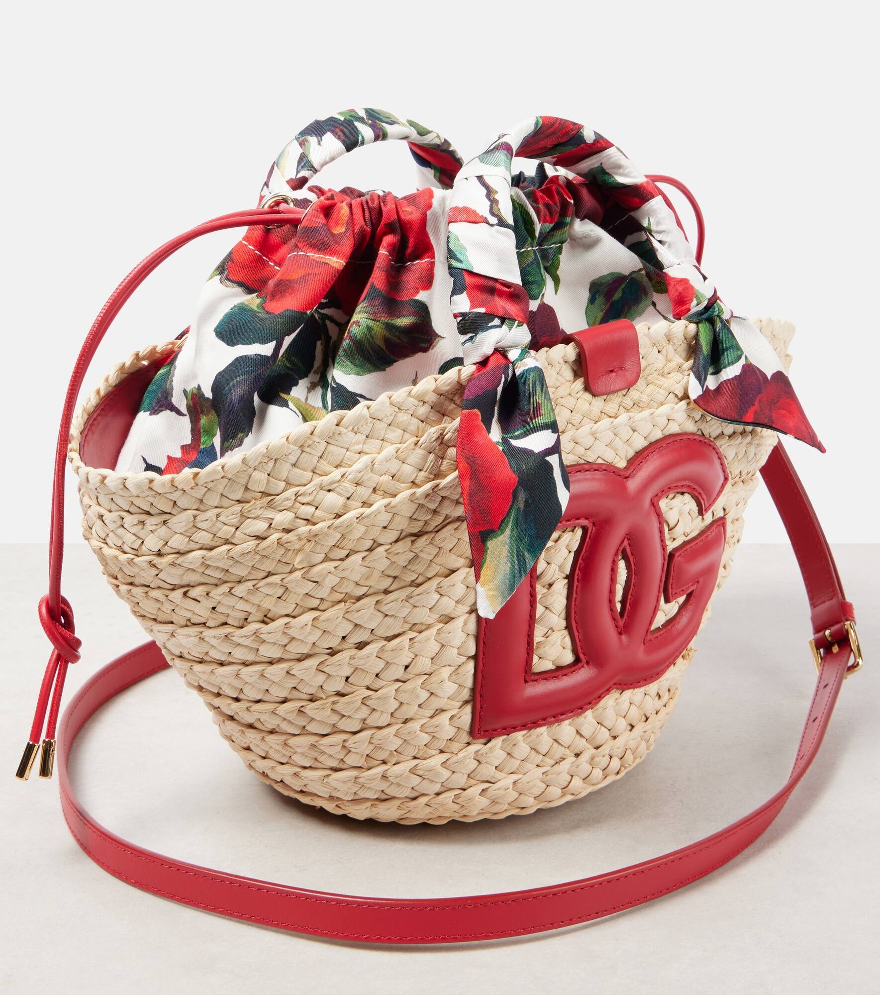 Kendra Small straw basket bag - 6