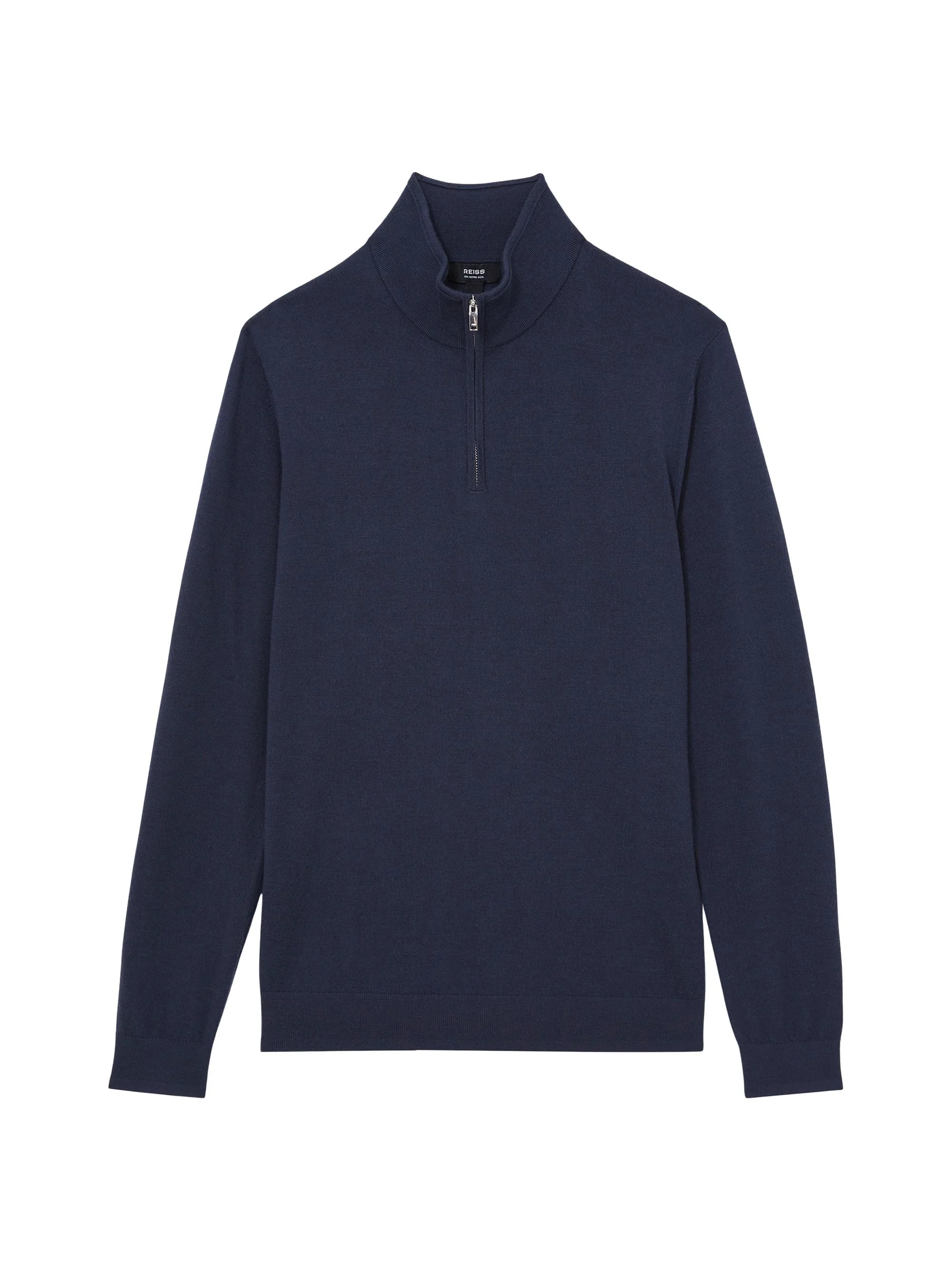 Men's Blackhall Quarter-Zip Wool Sweater - Midnight Navy - 1