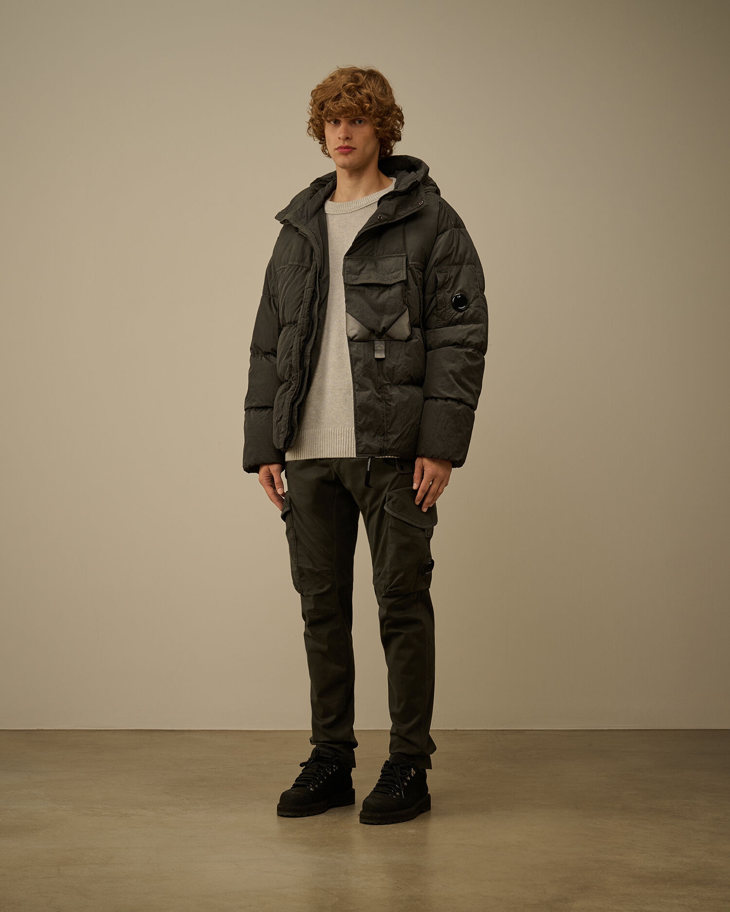 Eco-Chrome R Mixed Hooded Down Jacket - 2