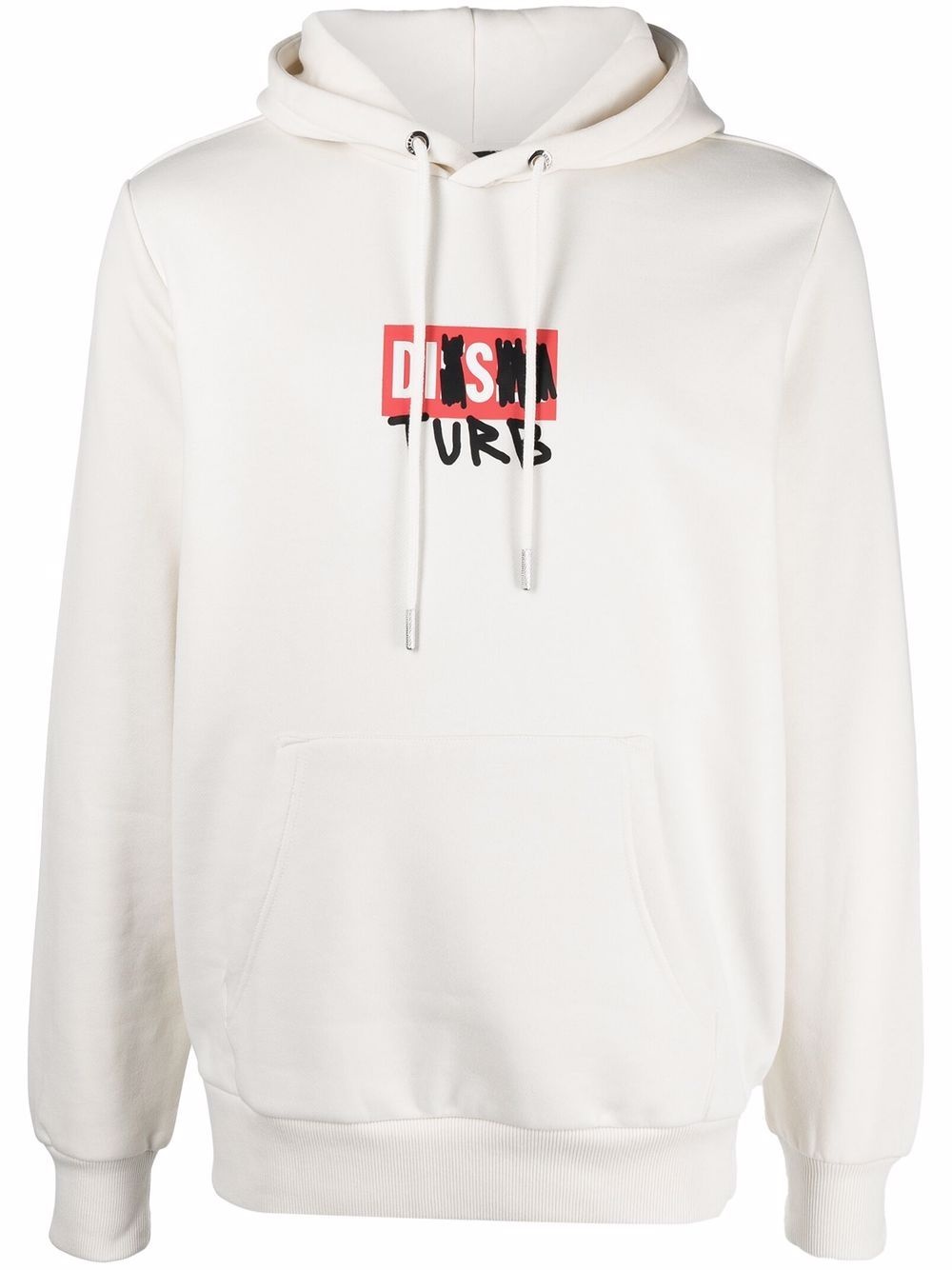 Disturb logo print hoodie - 1