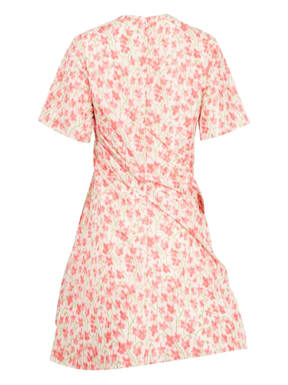 twisted floral-print mini dress - 2