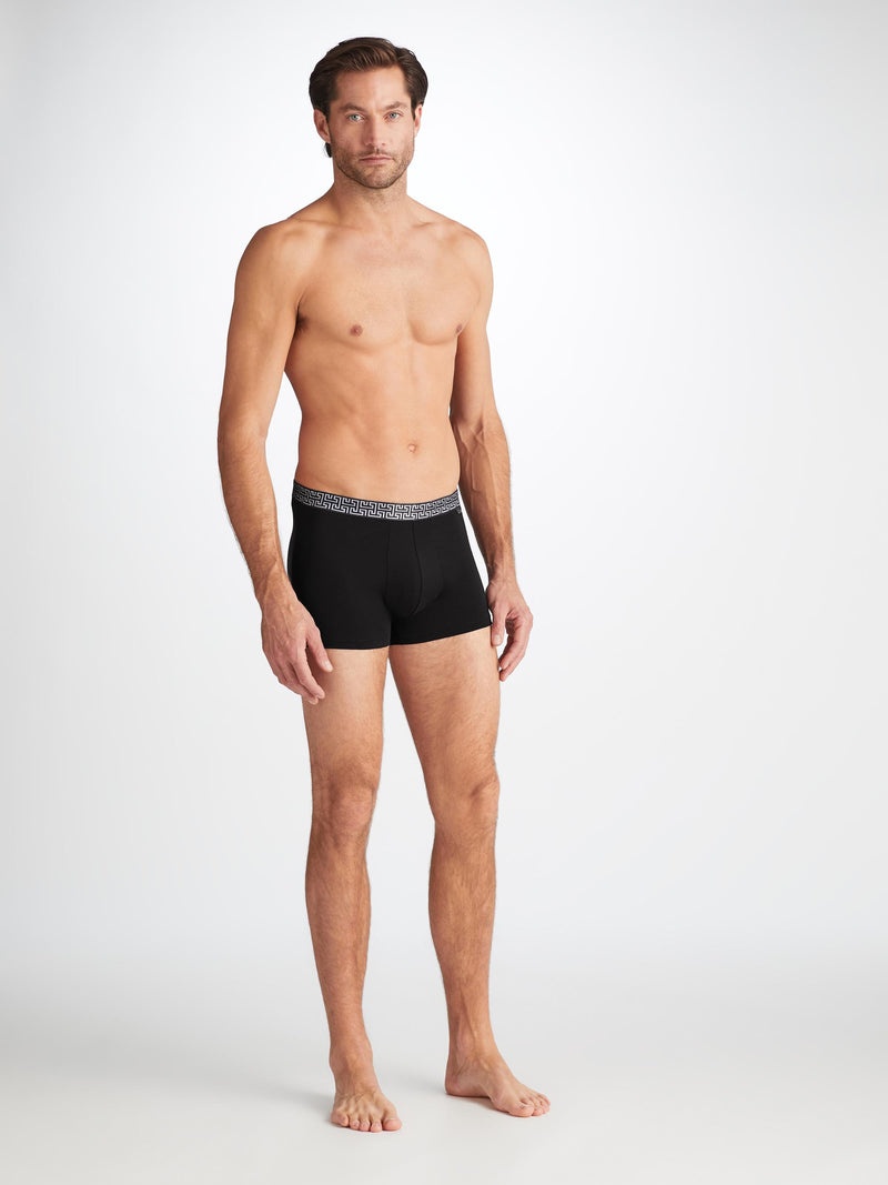 Men's Boxer Briefs Band 63 Pima Cotton Stretch Black - 3