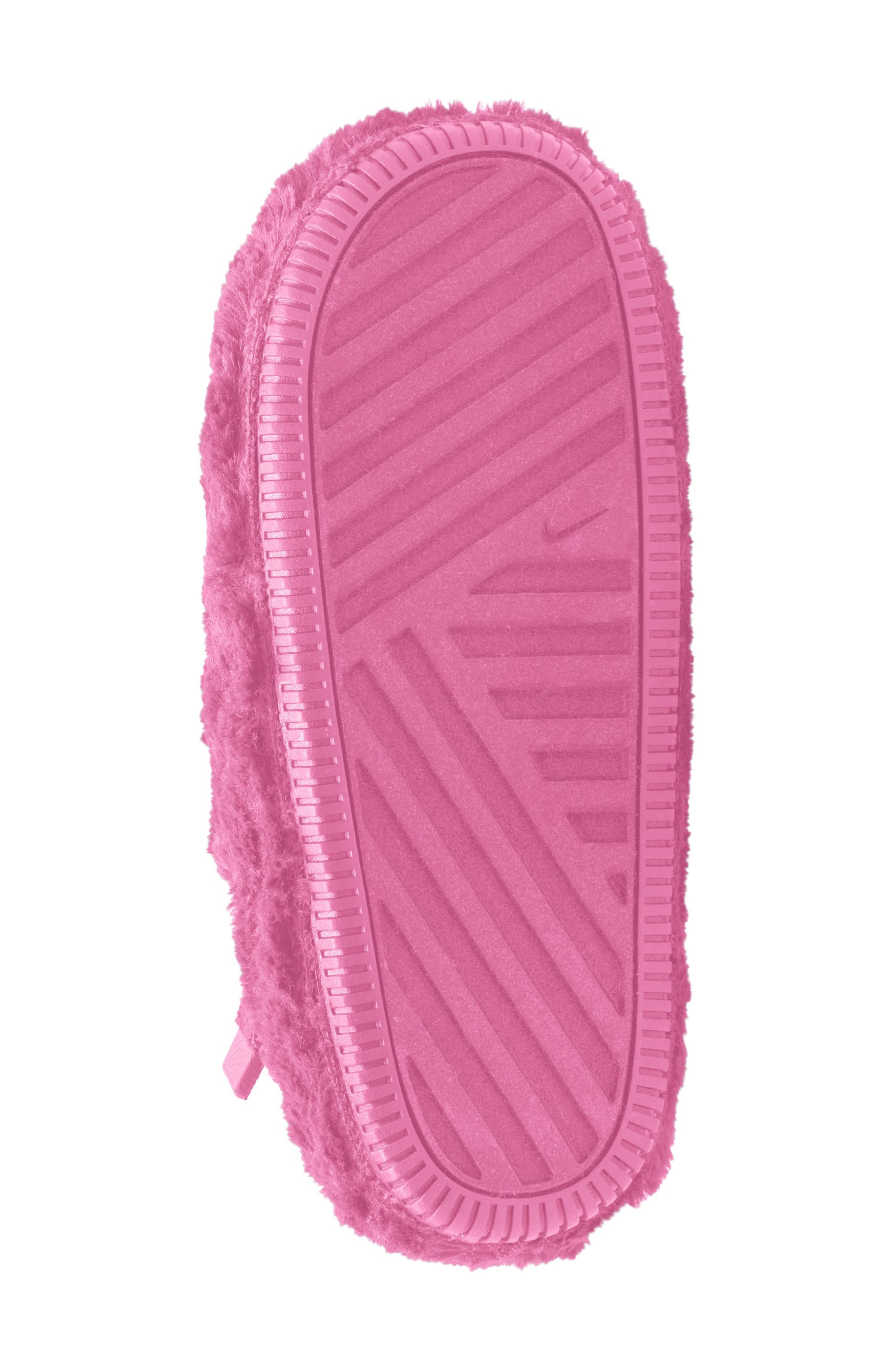 Nike Calm Faux Fur Mule in Playful Pink/Pink at Nordstrom - 4