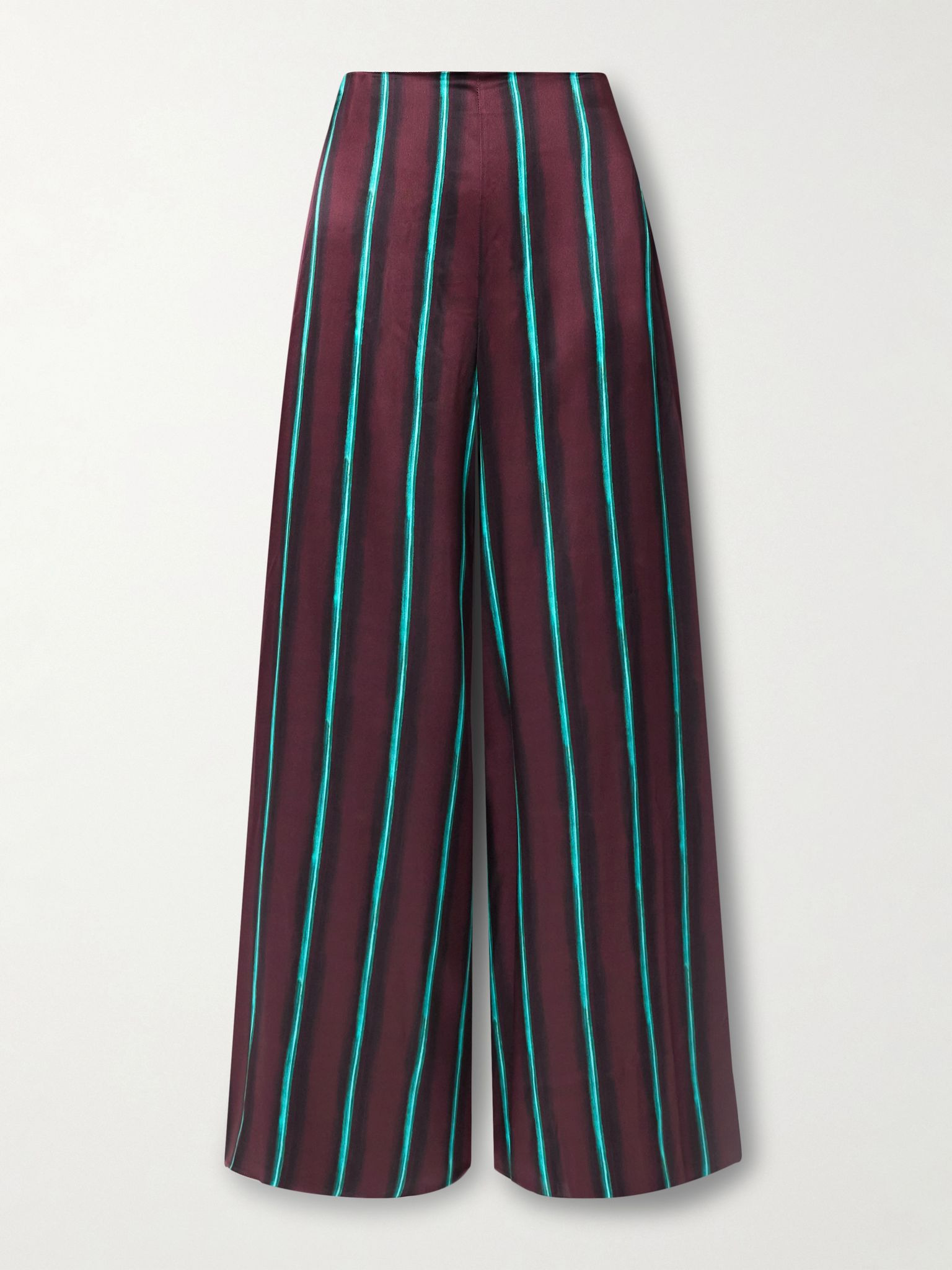 Arneau striped silk-satin wide-leg pants Multi - 1