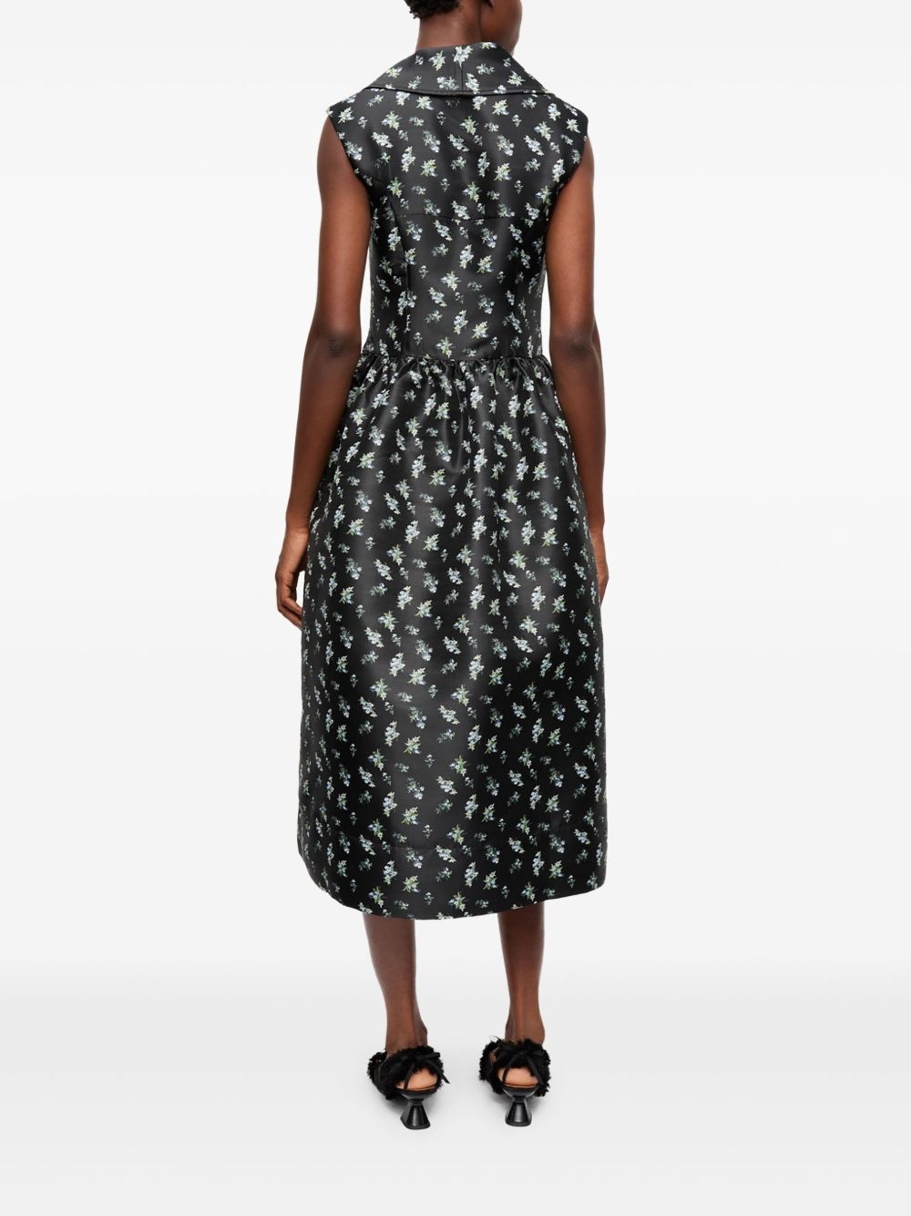 floral-print dress - 3