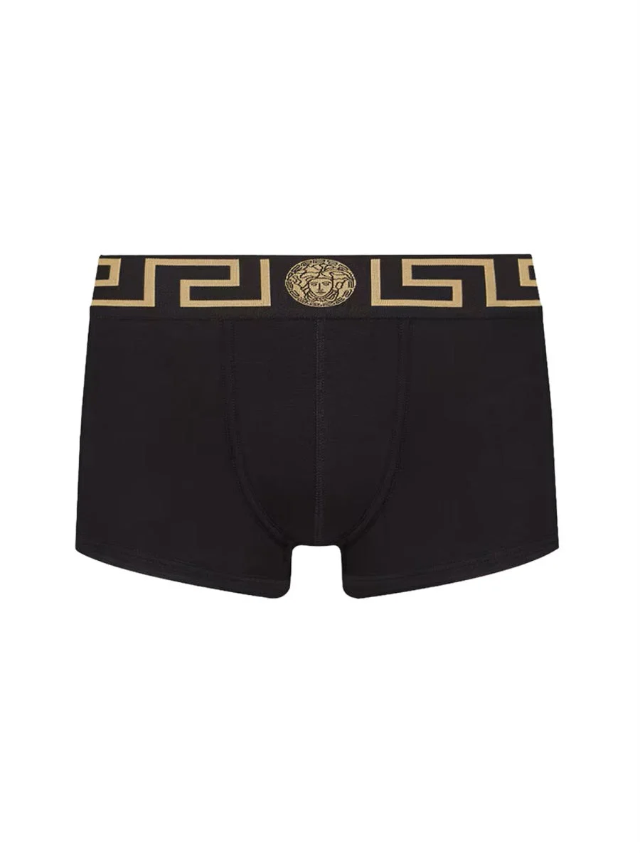 Versace Men Boxer Shorts With Greek - 1