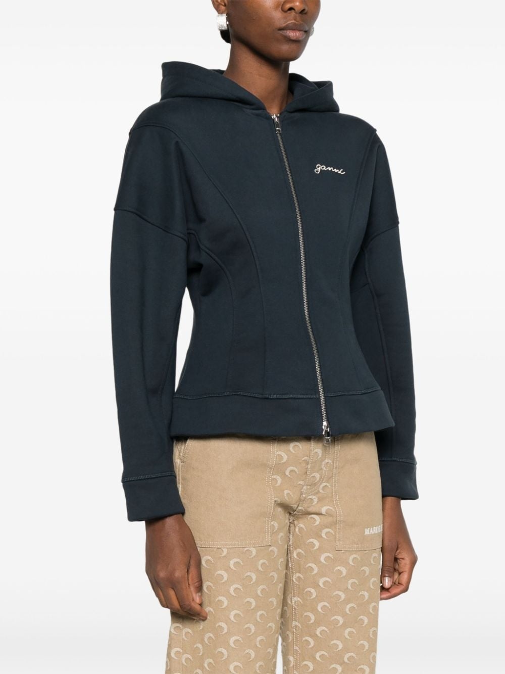 embroidered-logo jacket - 3