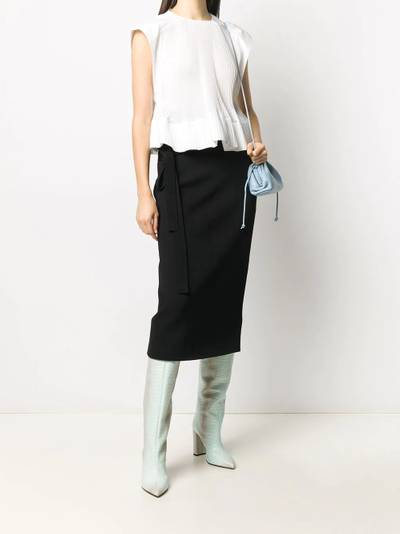 Jil Sander belted knit pencil skirt outlook