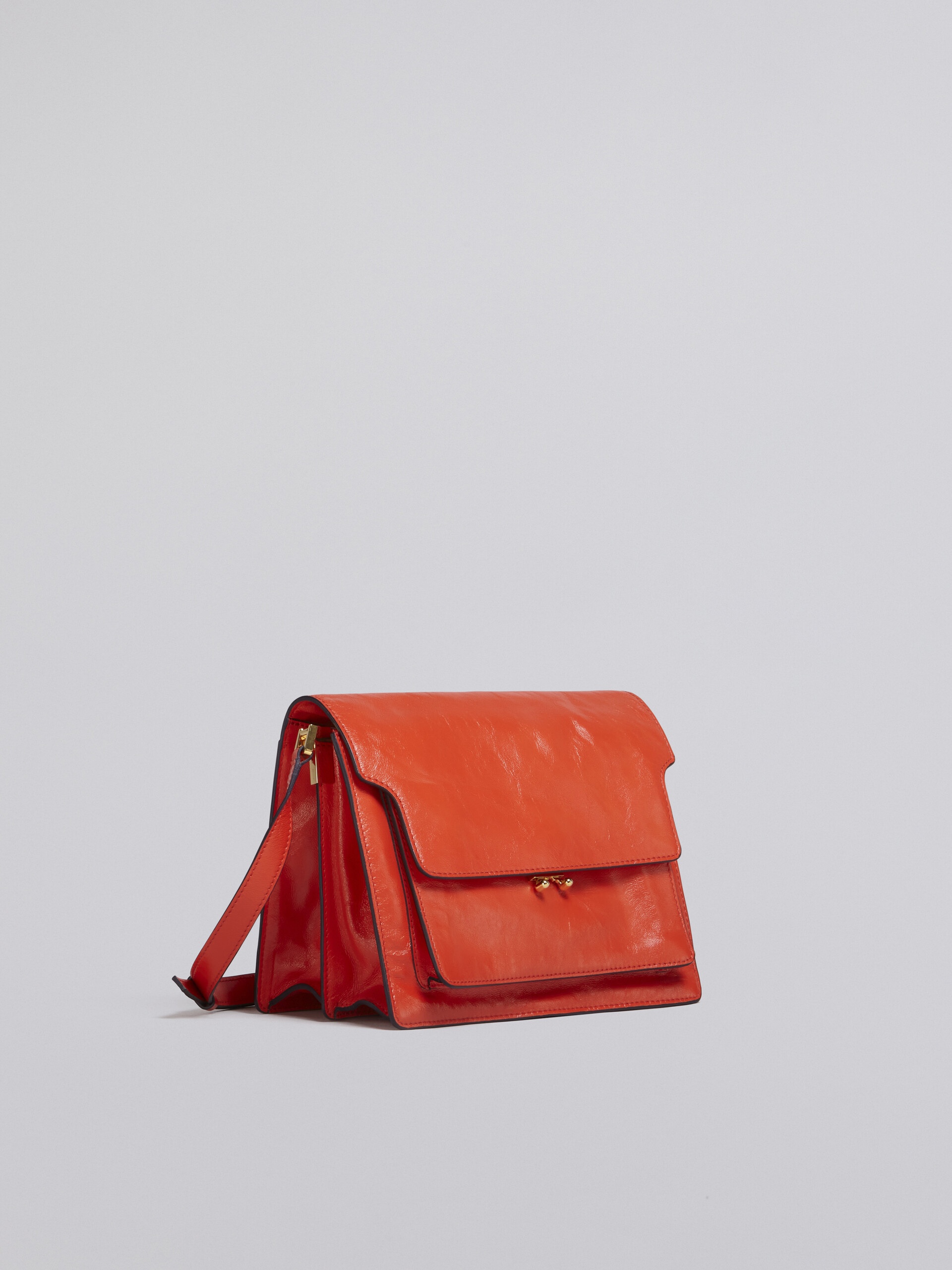 TRUNK SOFT LARGE BAG IN ORANGE LEATHER - 5