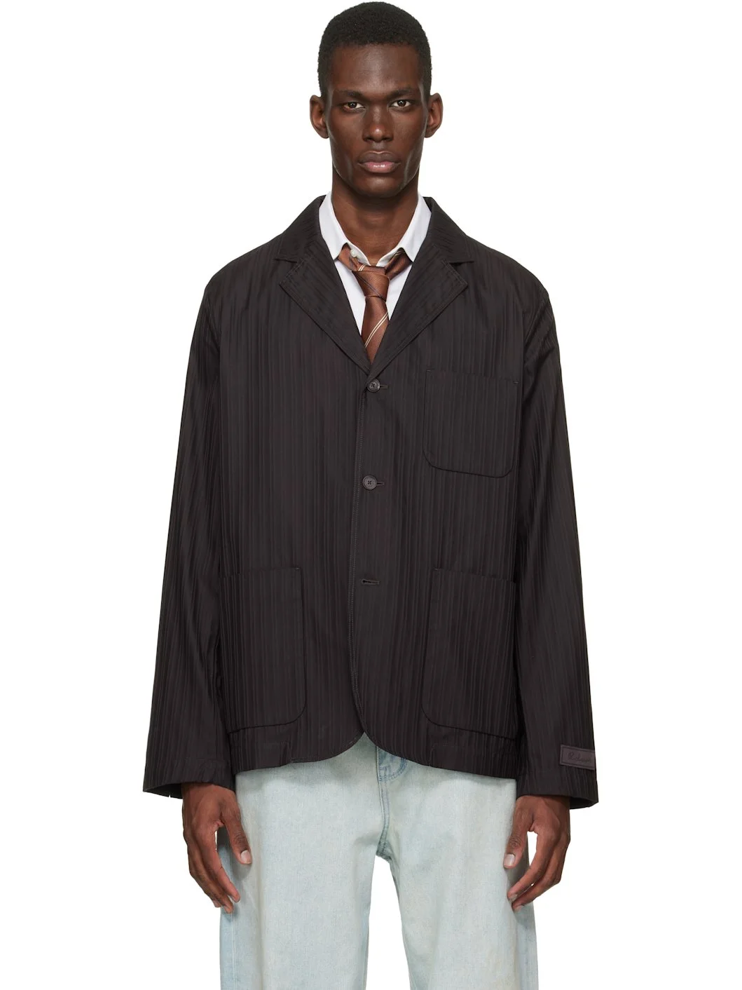 Brown Elevated Seasonal Blazer - 1