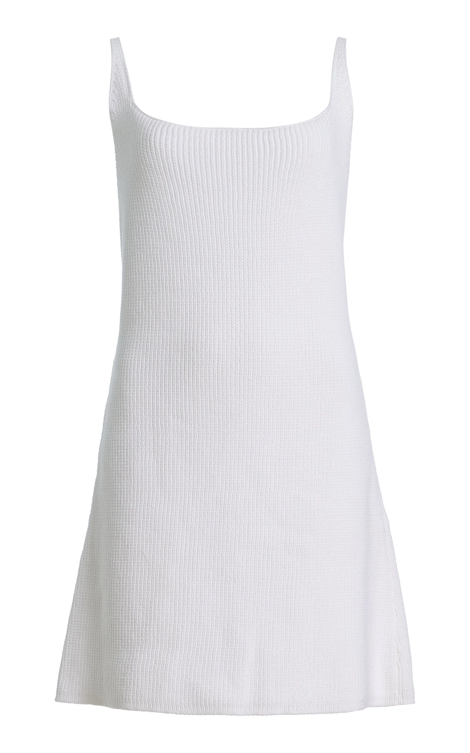 Fiona Knit Cotton-Blend Mini Dress white - 1