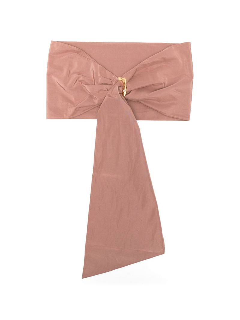 jewel buckle taffetas belt 1