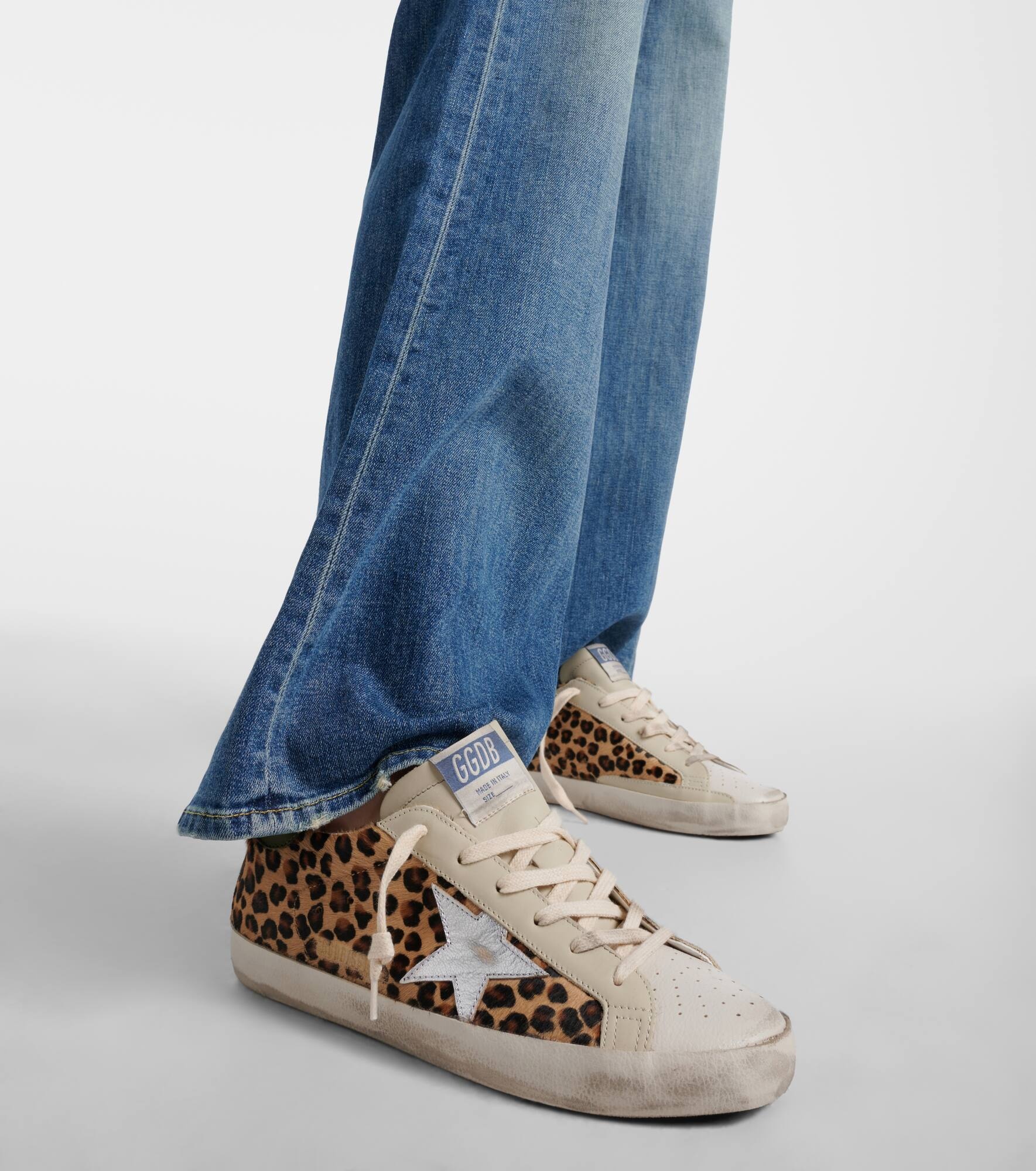Super-Star leopard-print leather sneakers - 4
