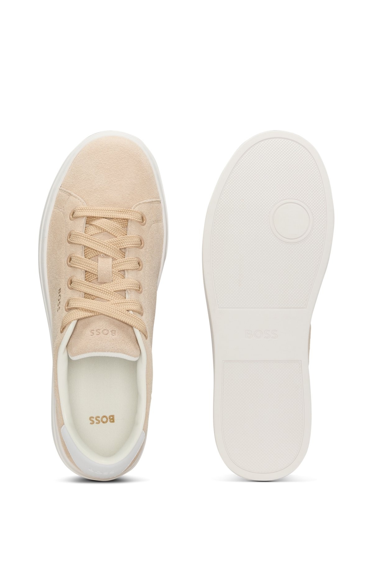SUEDE TRAINERS WITH LEATHER BACKTAB - 3