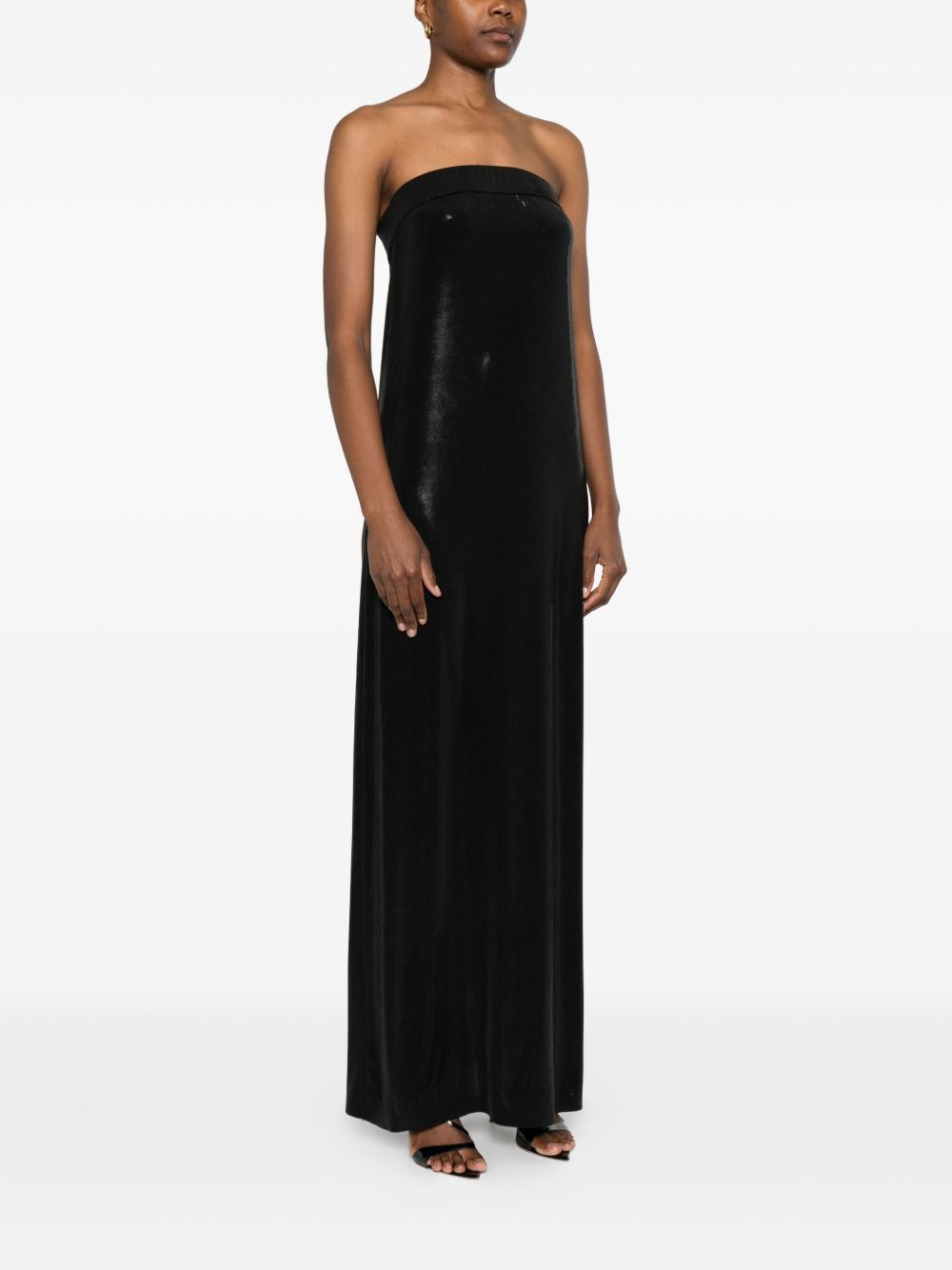 strapless maxi dress - 3