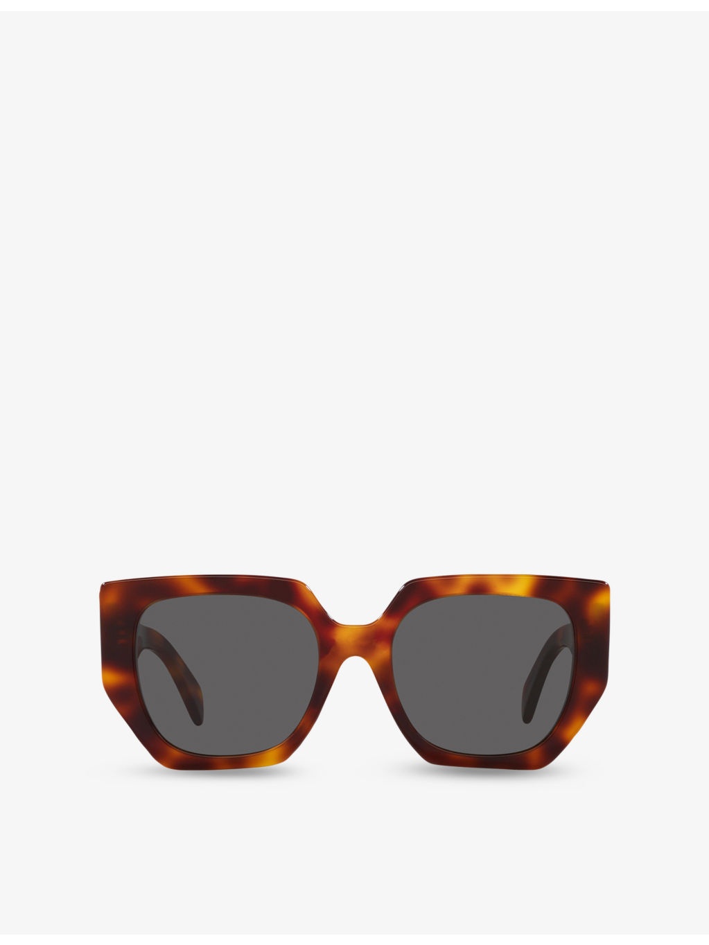 CL40239F Butterfly-Frame Tortoiseshell Acetate Sunglasses - 1