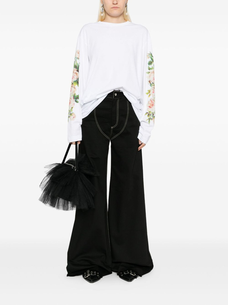 Simone Rocha floral-print T-shirt outlook