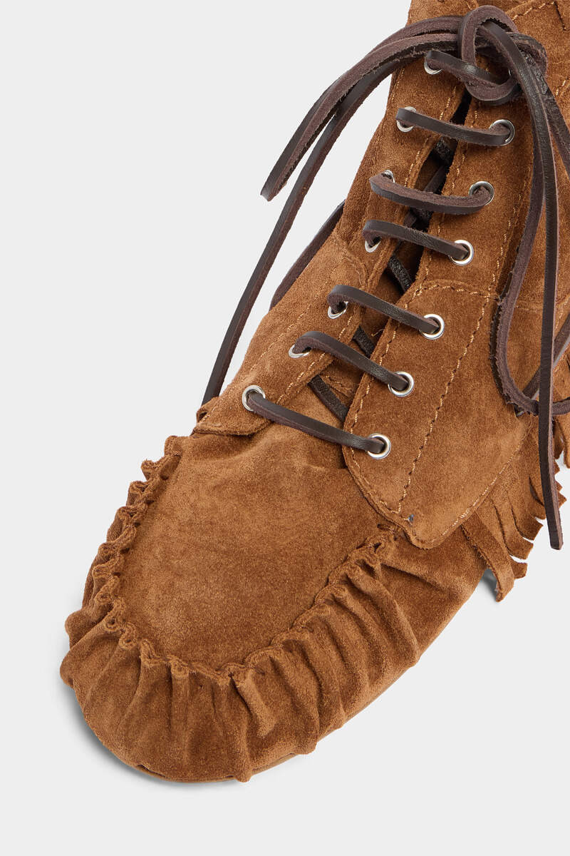 BRAIDS & BEADS LACE-UP ANKLE BOOTS 4