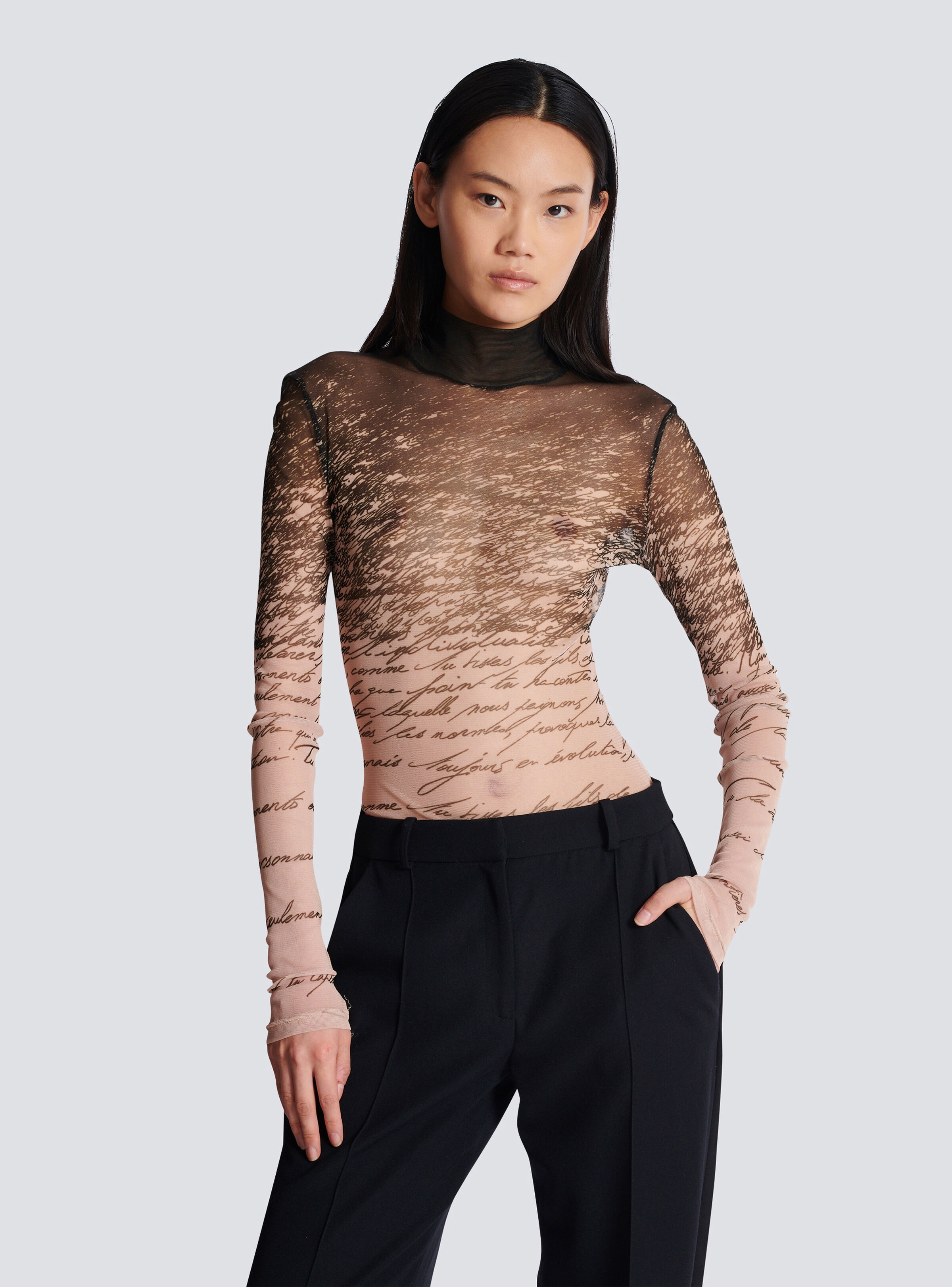 Long-sleeved top with "Love Letter" print - 6