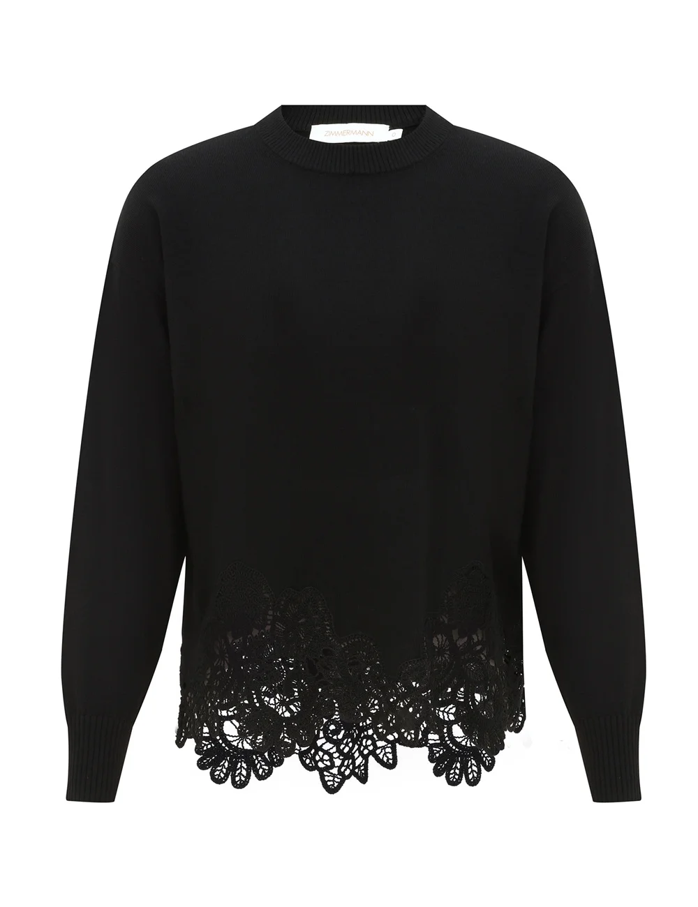 LUNA MERINO LACE SWEATER - 1