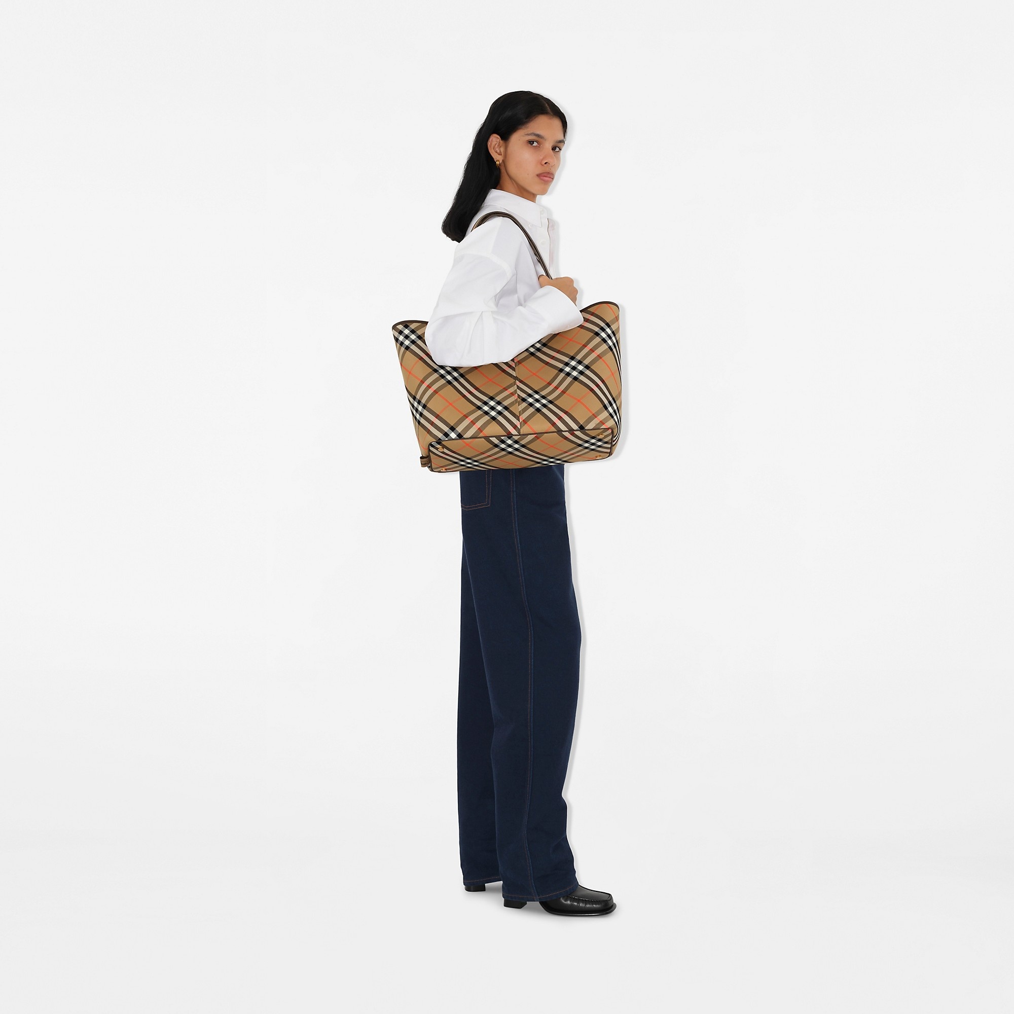 Medium Check Tote - 3