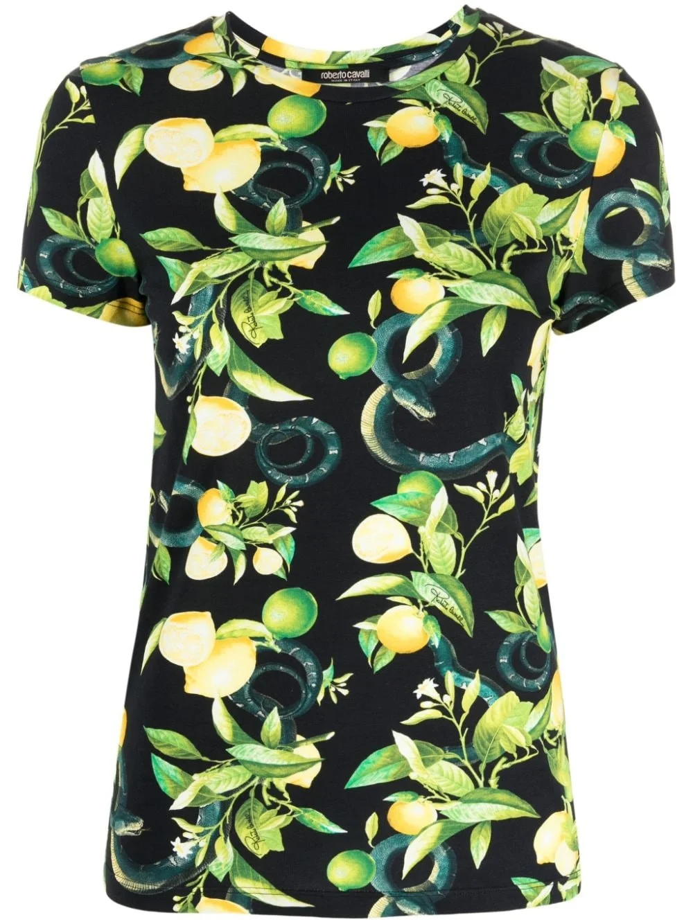 lemon-print short-sleeve T-shirt - 1