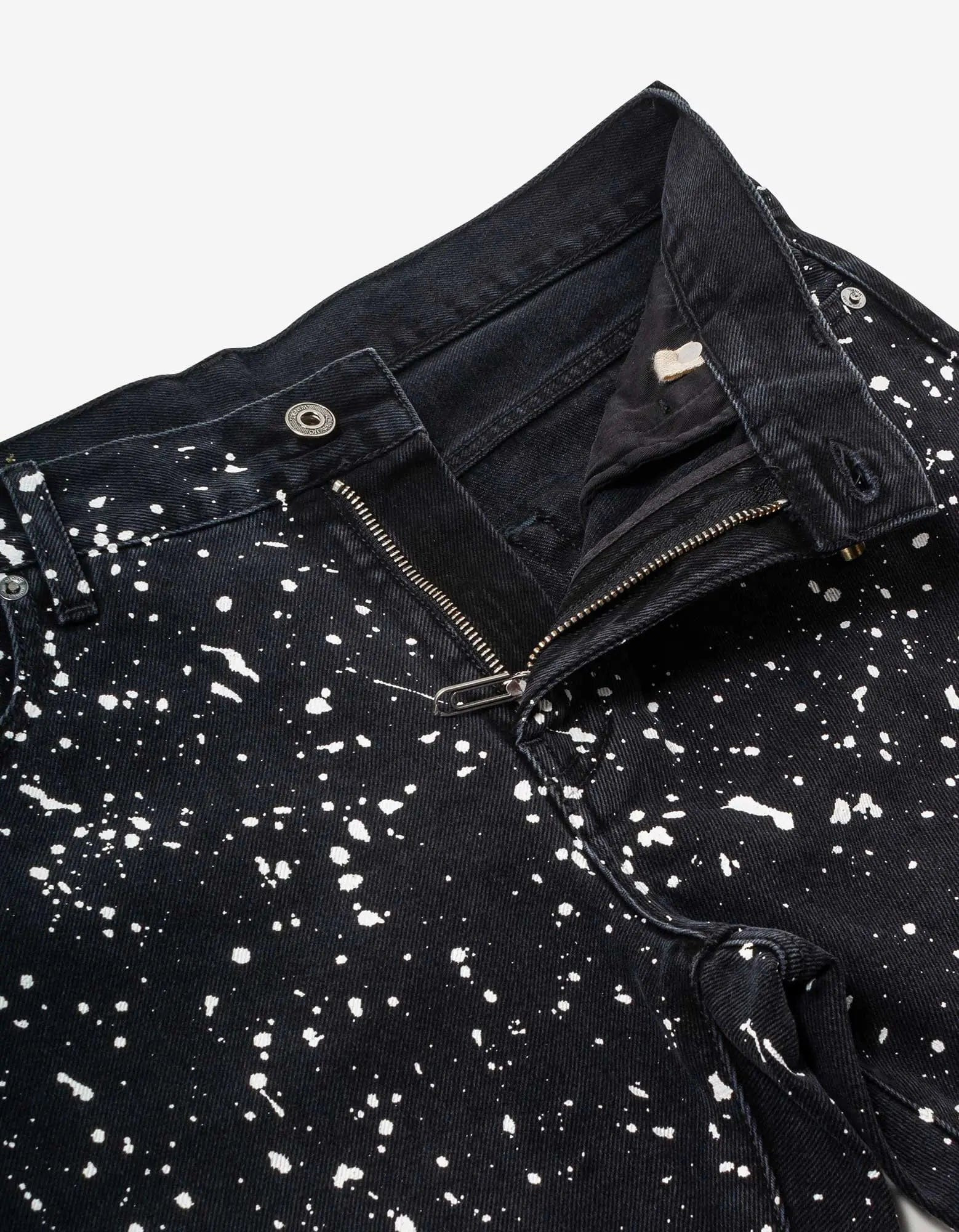 Off-White Black Diag Outline Paint Skinny Jeans - 8