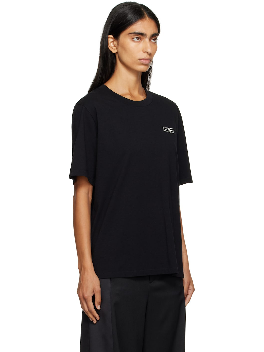 Black Cotton Jersey T-shirt - 2
