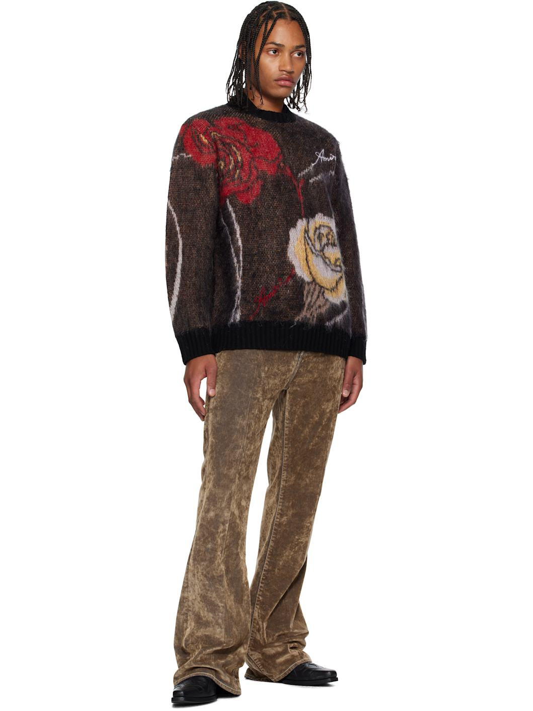 Multicolor Floral Crewneck Sweater - 4