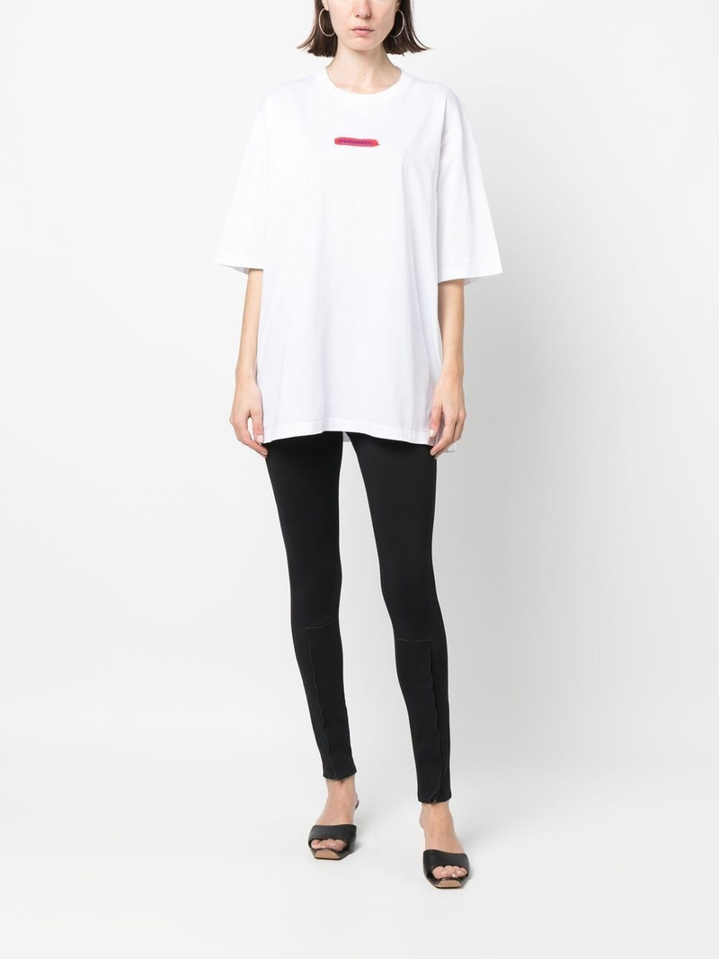 DSQUARED2 logo-print crew neck T-shirt outlook