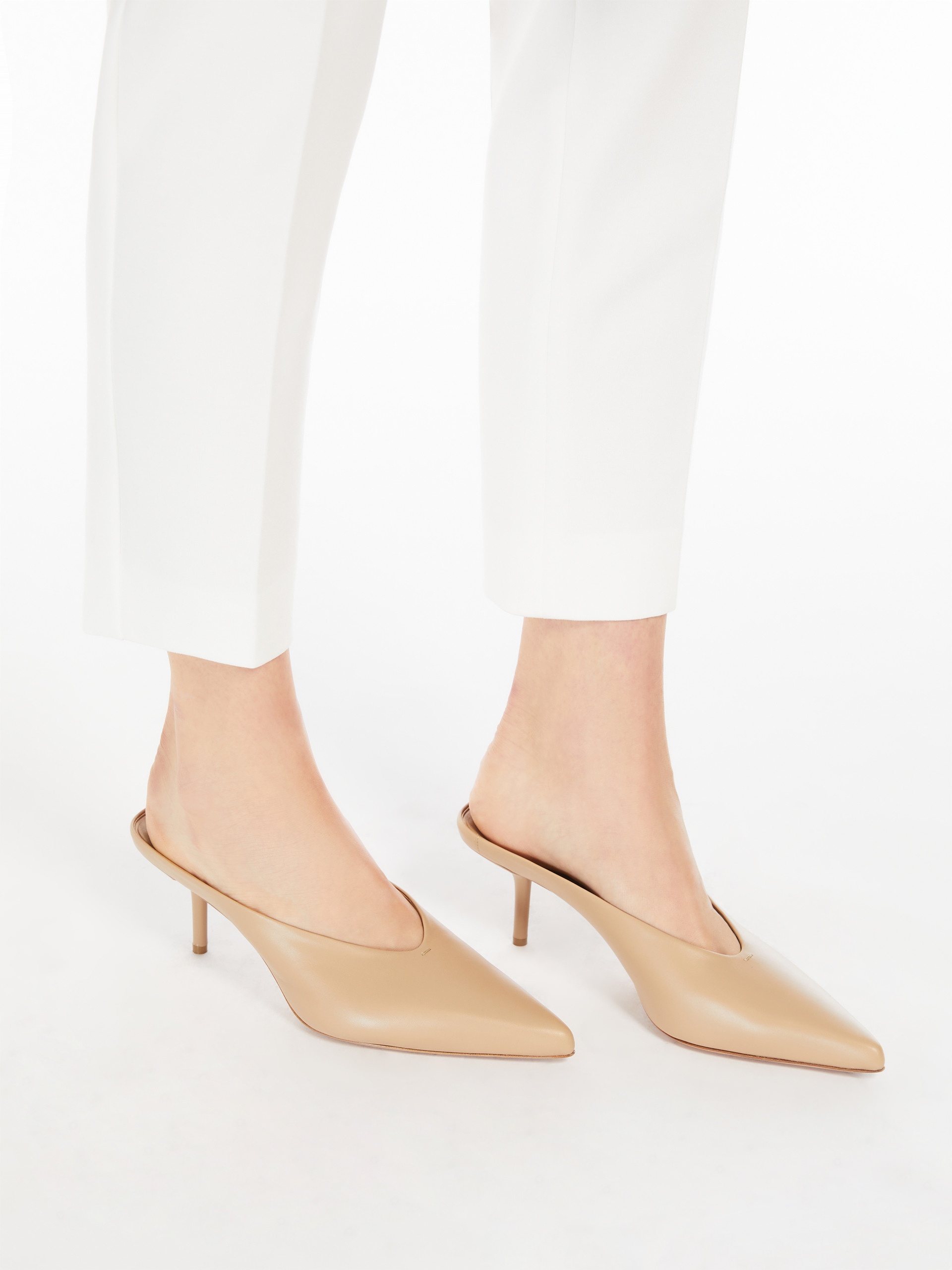 MMMULECALF Smooth leather mules - 6