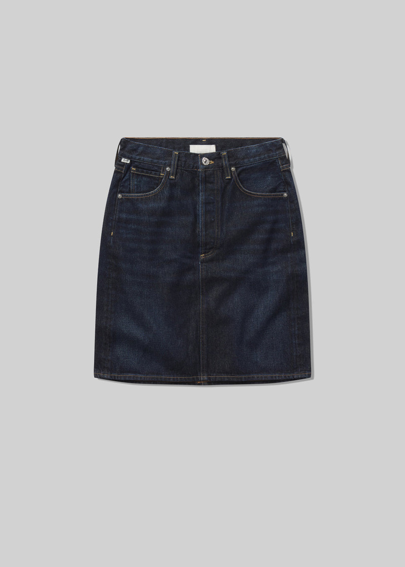 Etta Pencil Skirt In Deep Azure 1
